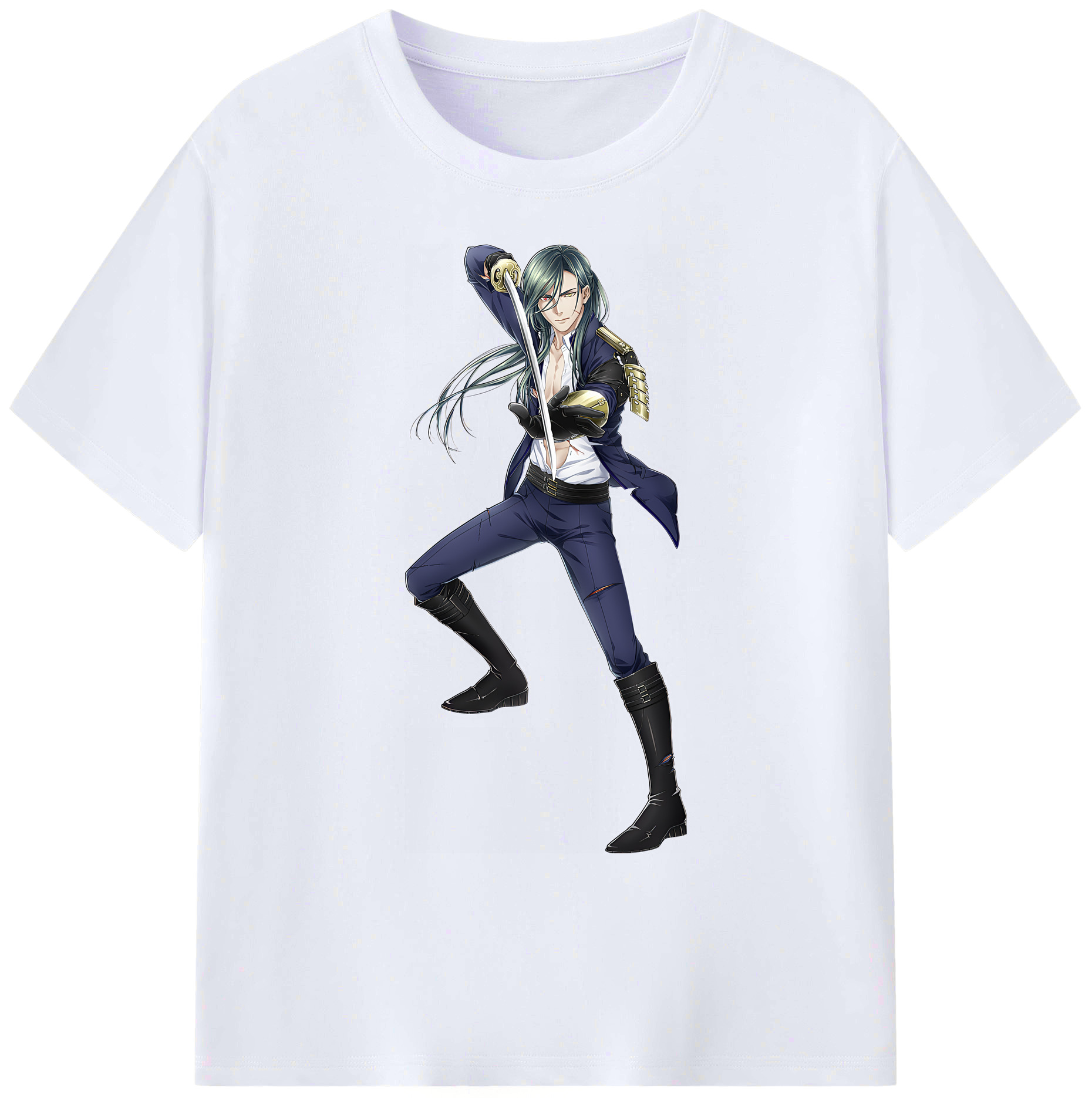 （画像用） 刀剣乱舞 Touken Ranbu 綿100％ メンズ半袖Tシャツ｜肌触りやわらか＆通気性