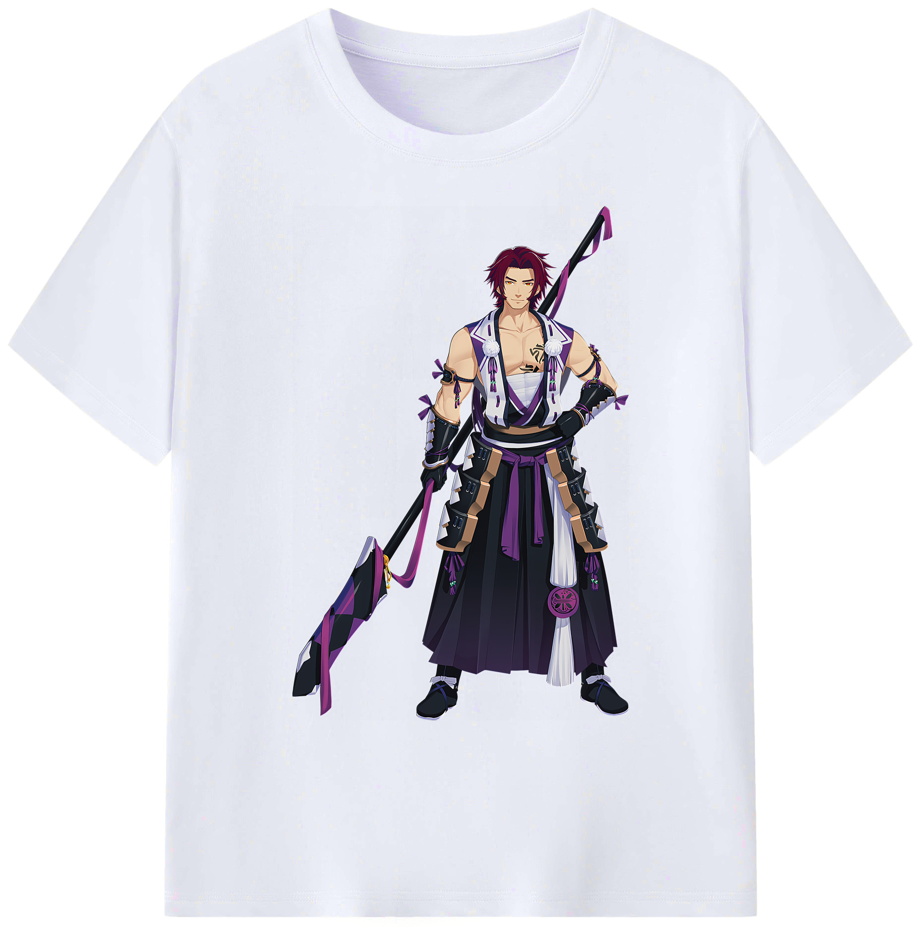 （画像用） 刀剣乱舞 Touken Ranbu 綿100％ メンズ半袖Tシャツ｜肌触りやわらか＆通気性