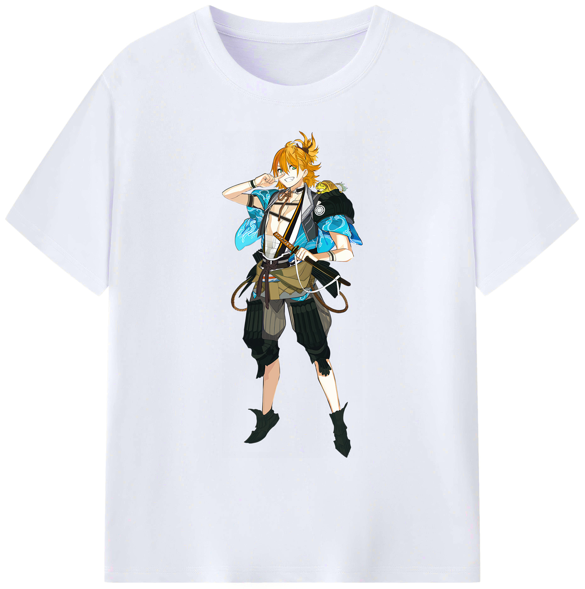 （画像用） 刀剣乱舞 Touken Ranbu 綿100％ メンズ半袖Tシャツ｜肌触りやわらか＆通気性