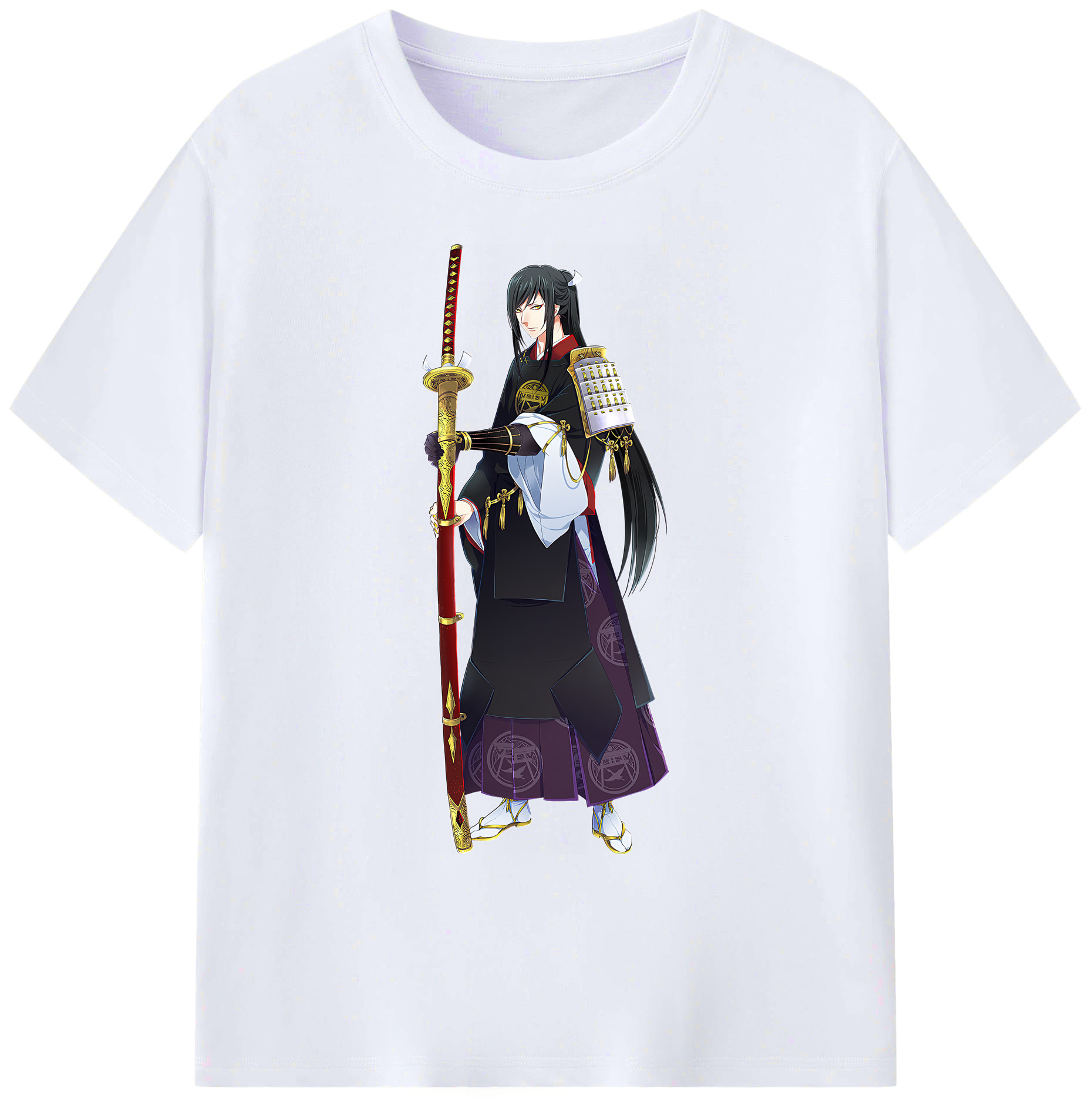 （画像用） 刀剣乱舞 Touken Ranbu 綿100％ メンズ半袖Tシャツ｜肌触りやわらか＆通気性
