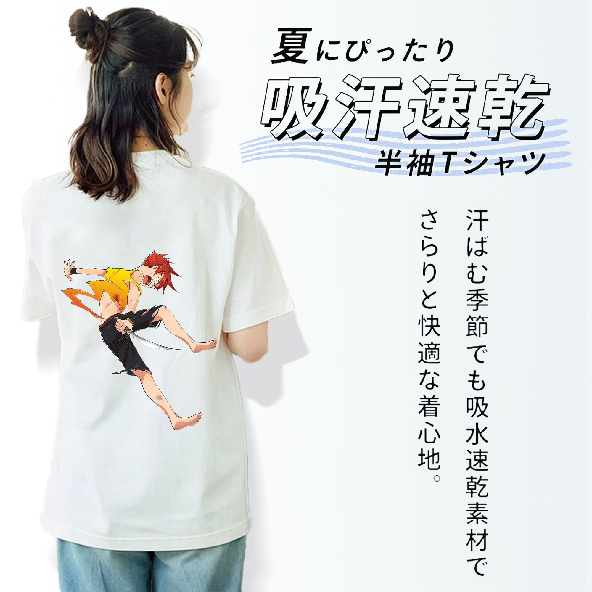 刀剣乱舞 Touken Ranbu レディース半袖Tシャツ(バックプリント)
