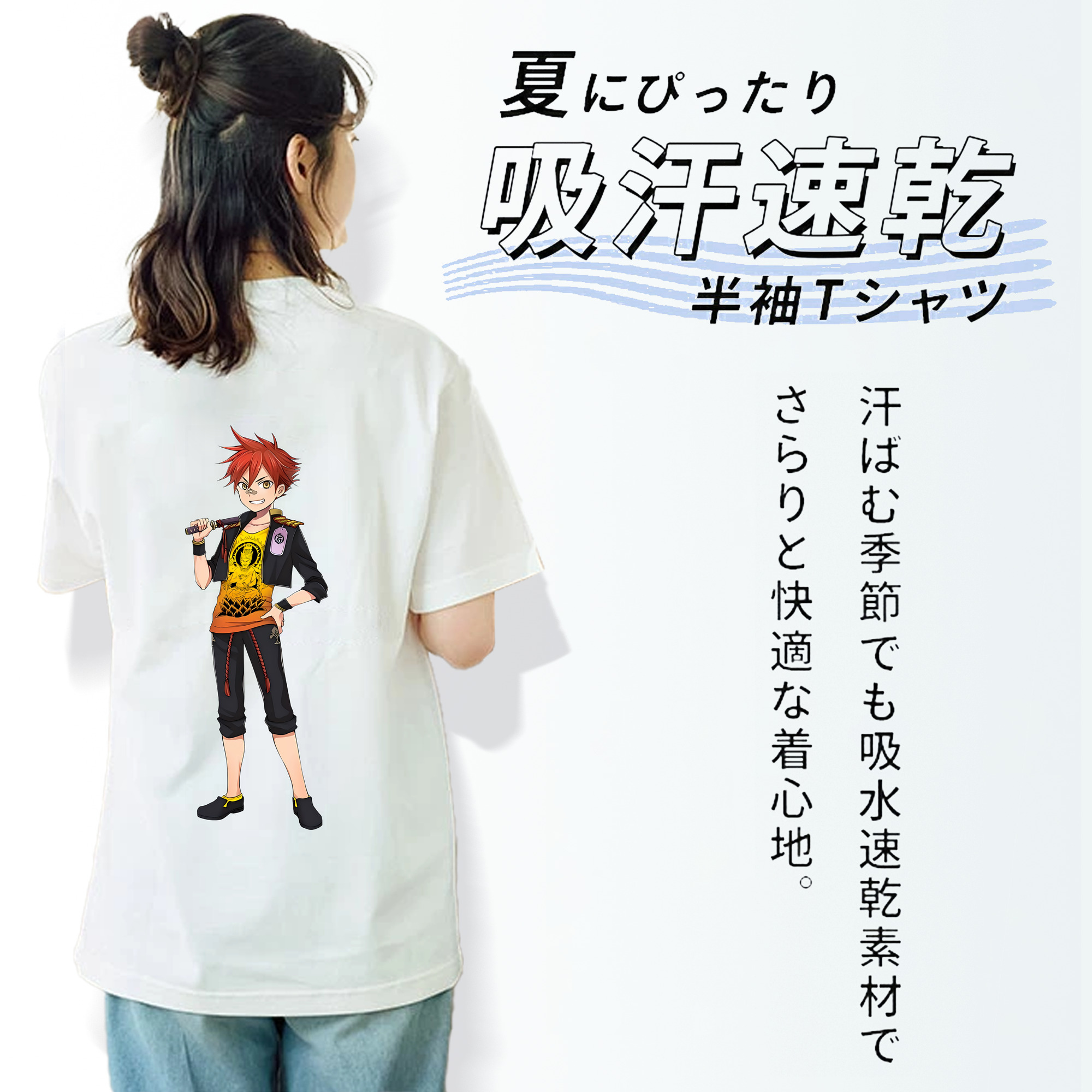 刀剣乱舞 Touken Ranbu レディース半袖Tシャツ(バックプリント)