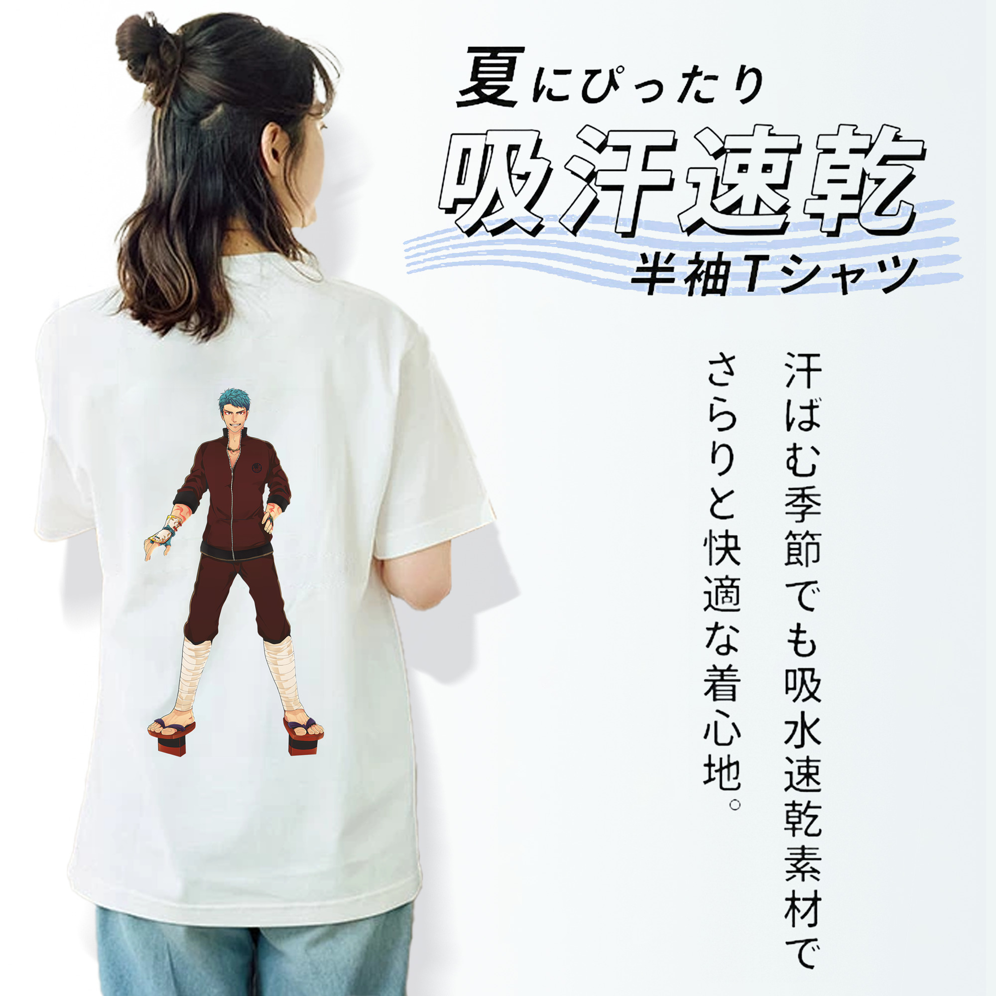 刀剣乱舞 Touken Ranbu レディース半袖Tシャツ(バックプリント)