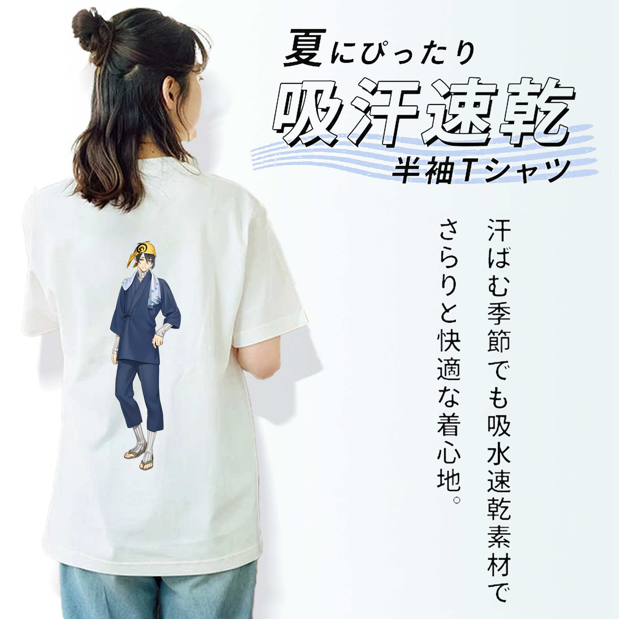刀剣乱舞 Touken Ranbu レディース半袖Tシャツ(バックプリント)
