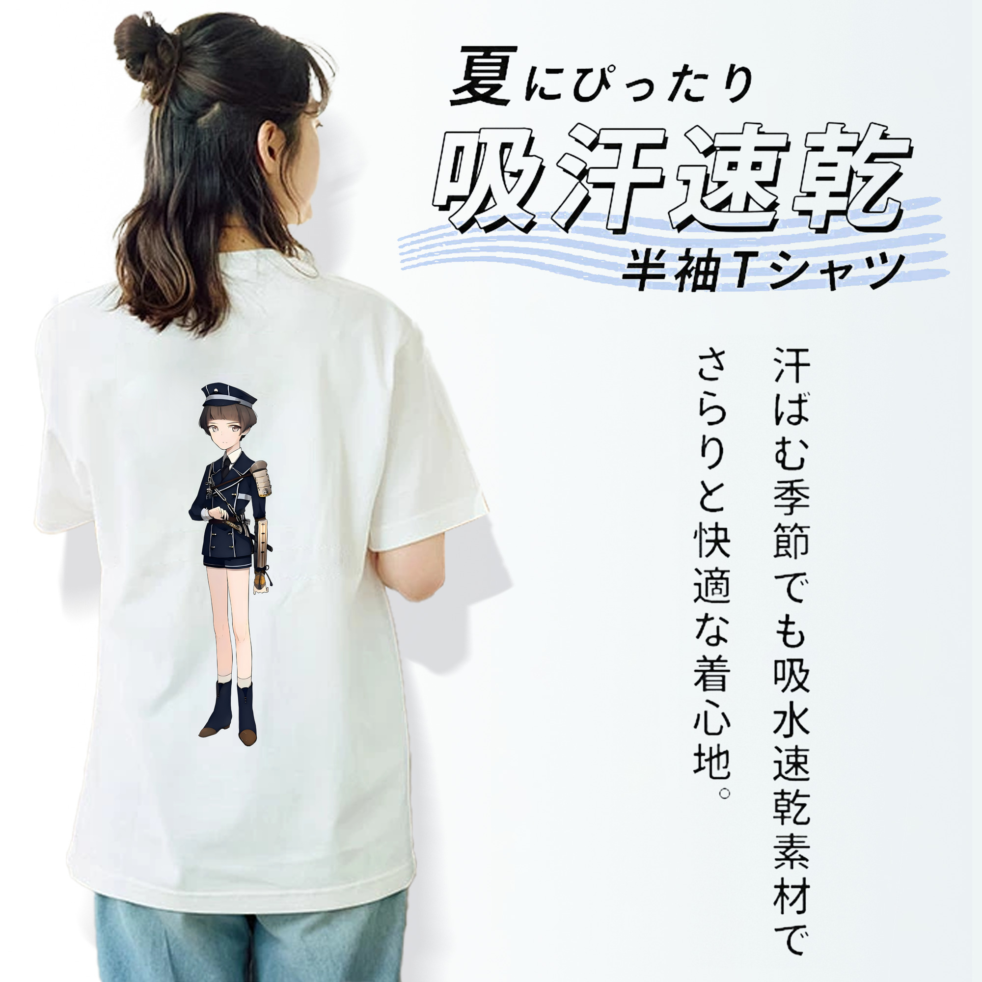 刀剣乱舞 Touken Ranbu レディース半袖Tシャツ(バックプリント)