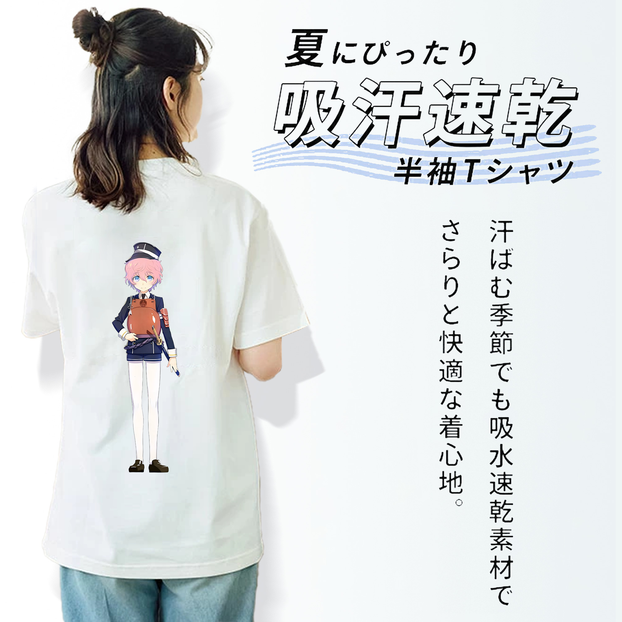 刀剣乱舞 Touken Ranbu レディース半袖Tシャツ(バックプリント)