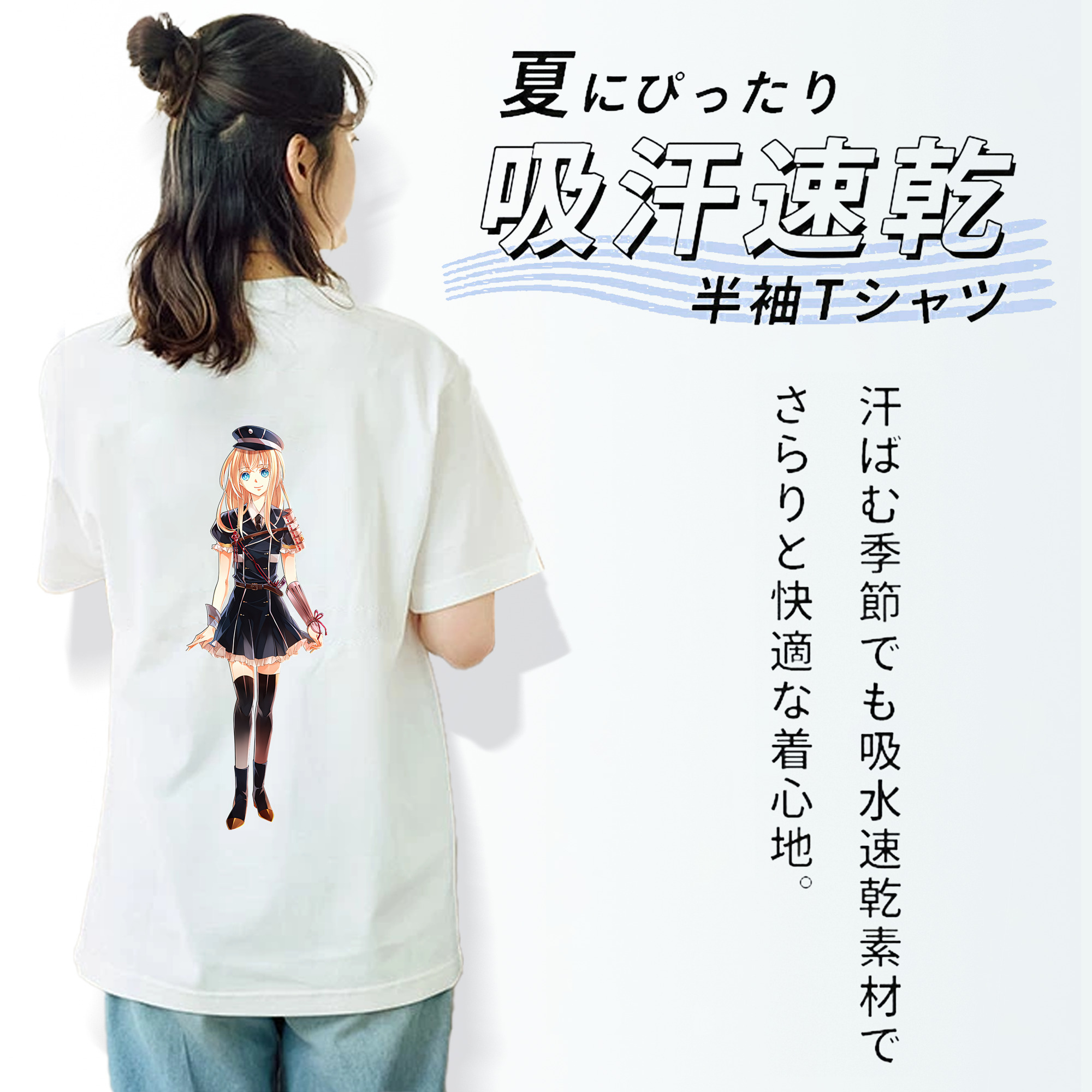 刀剣乱舞 Touken Ranbu レディース半袖Tシャツ(バックプリント)