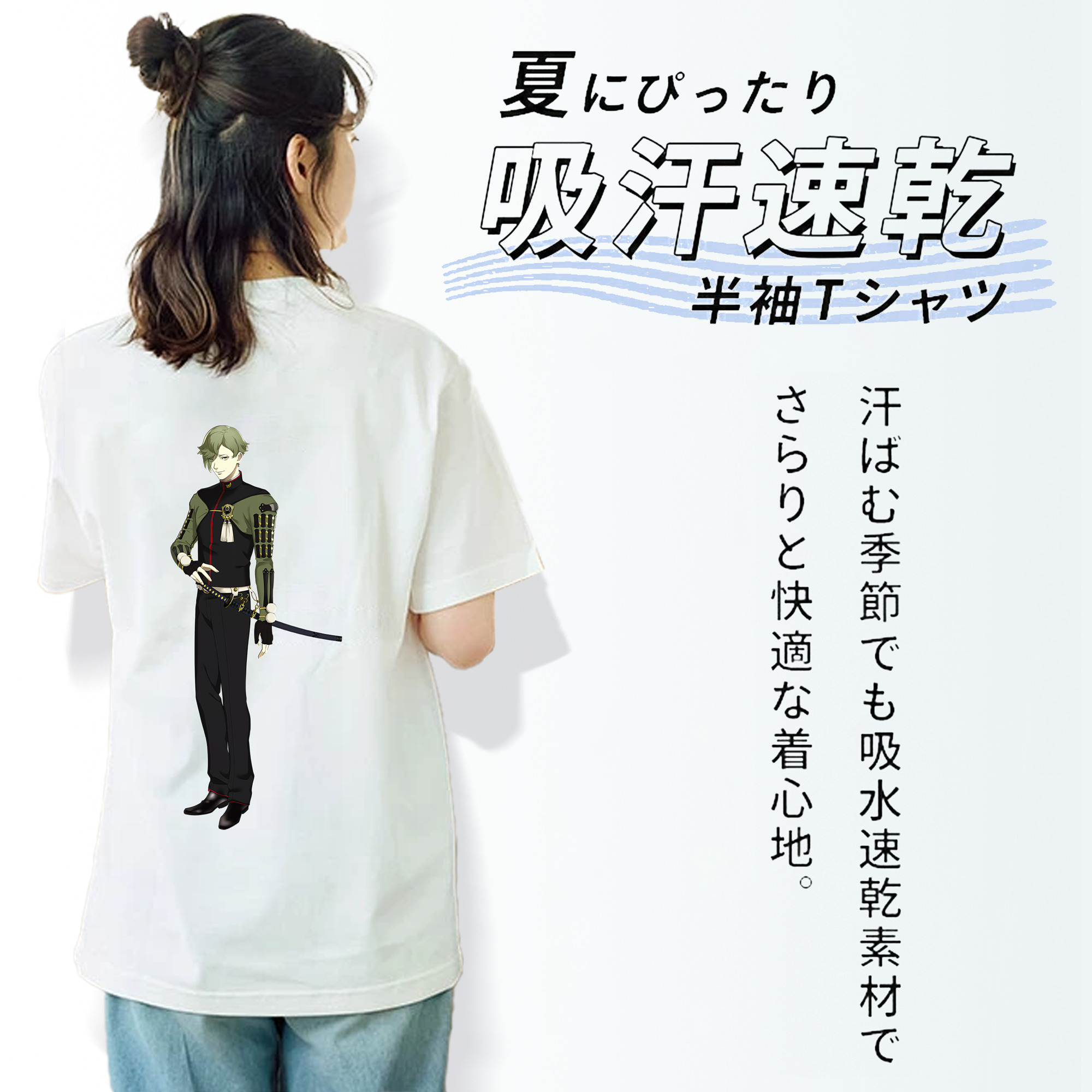 刀剣乱舞 Touken Ranbu レディース半袖Tシャツ(バックプリント)