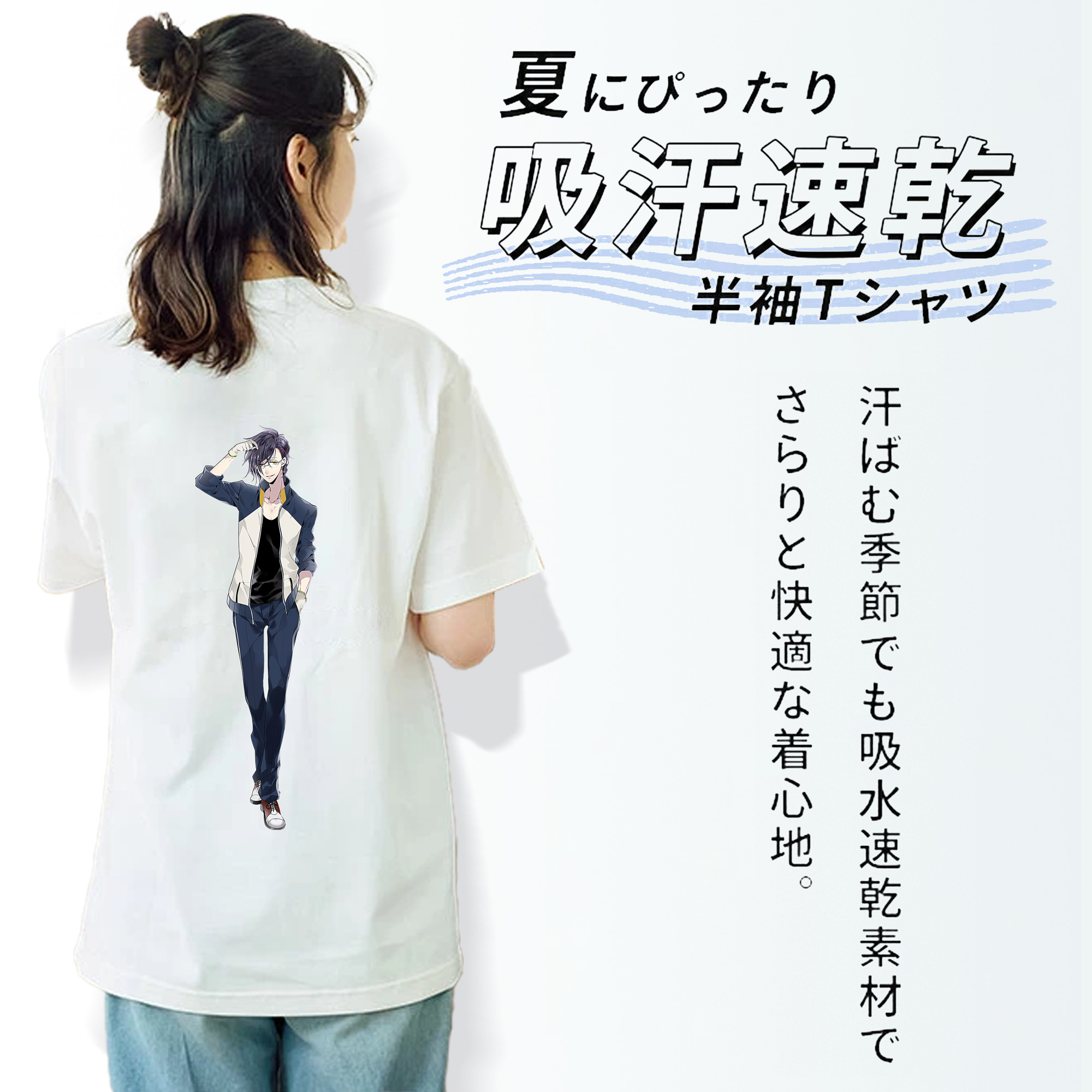 刀剣乱舞 Touken Ranbu レディース半袖Tシャツ(バックプリント)