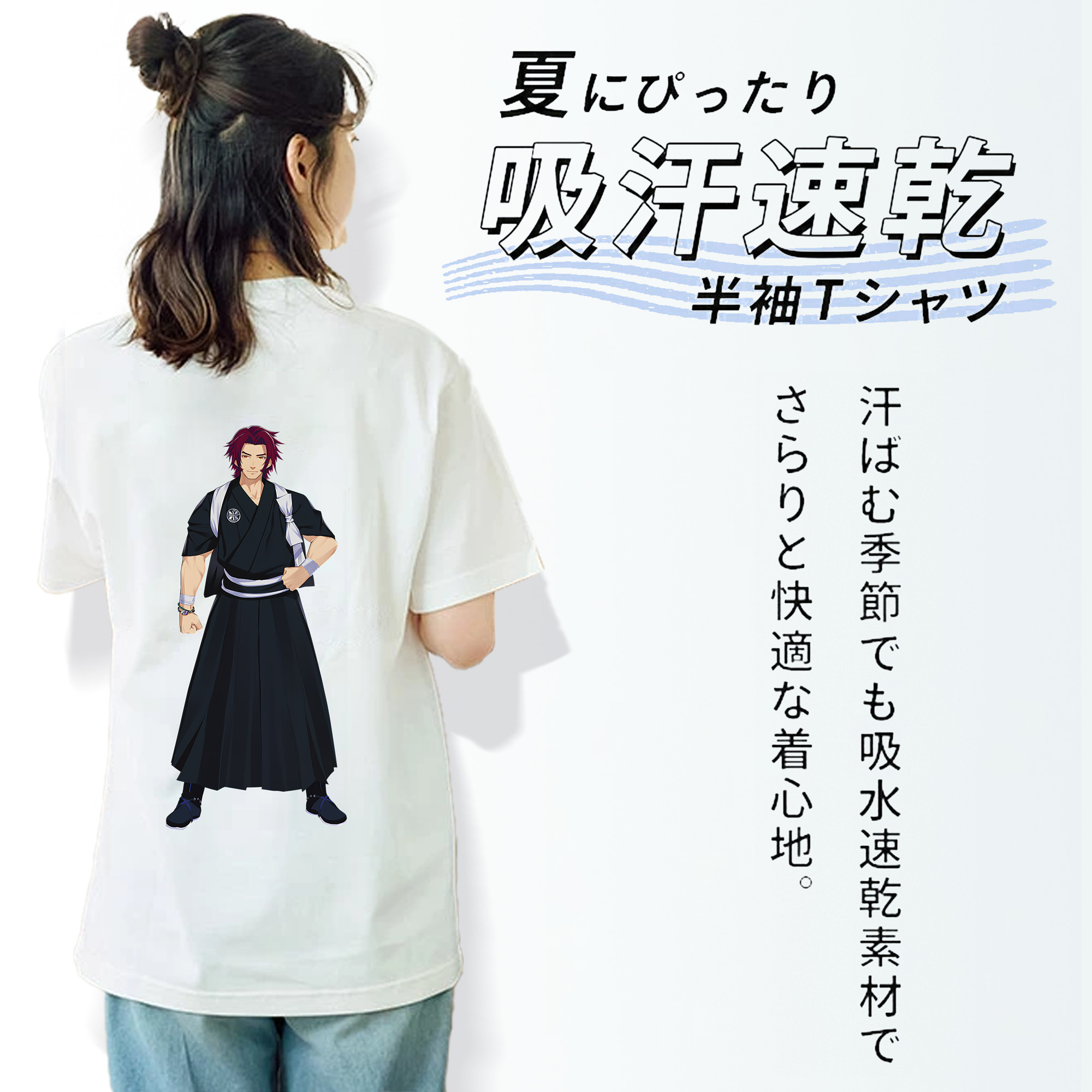 刀剣乱舞 Touken Ranbu レディース半袖Tシャツ(バックプリント)