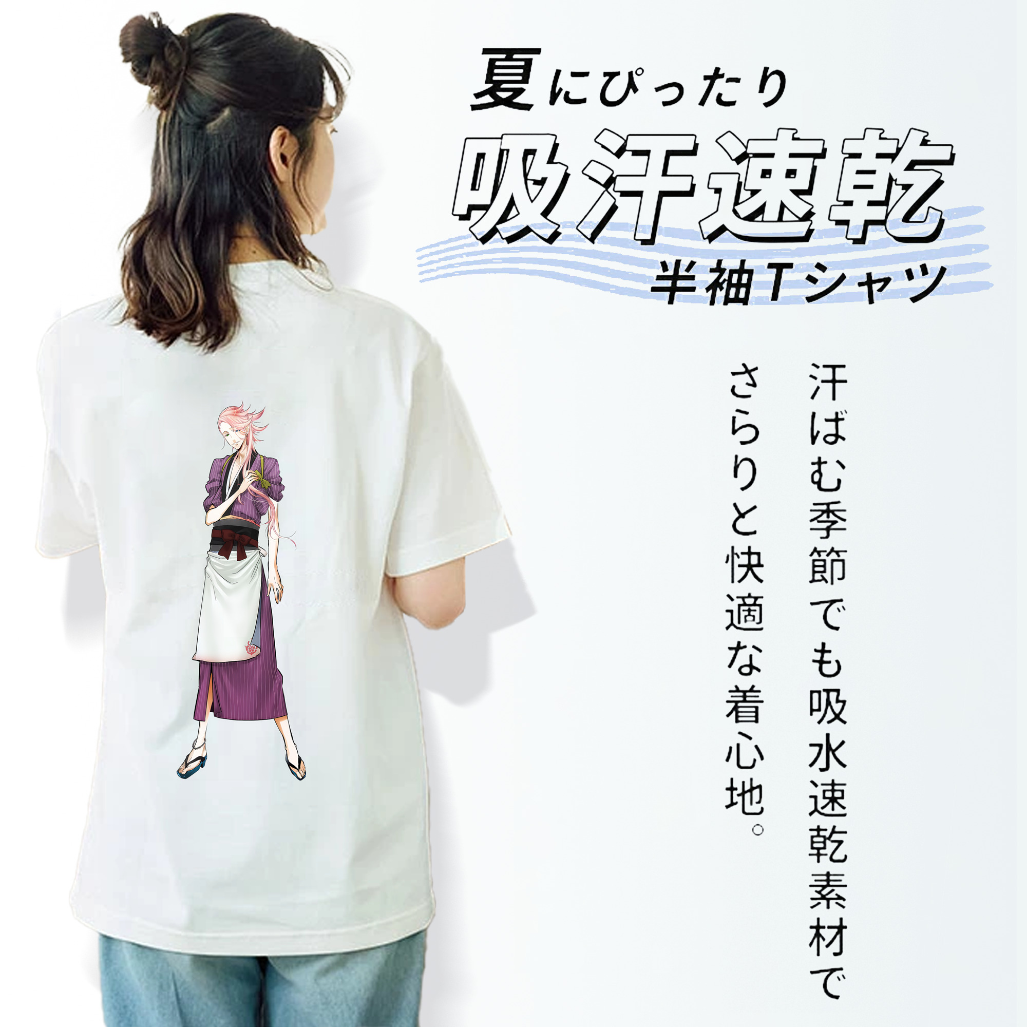 刀剣乱舞 Touken Ranbu レディース半袖Tシャツ(バックプリント)