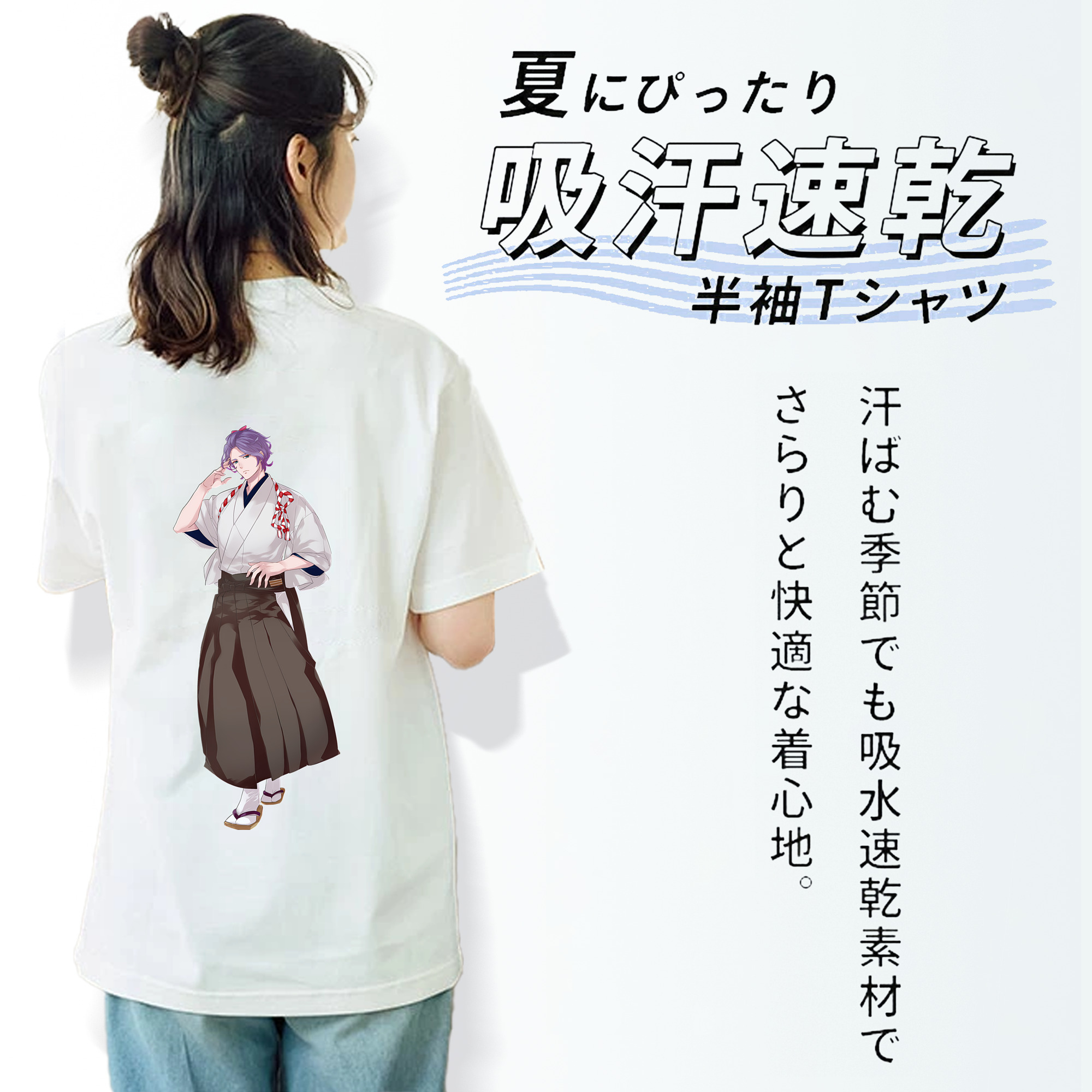 刀剣乱舞 Touken Ranbu レディース半袖Tシャツ(バックプリント)
