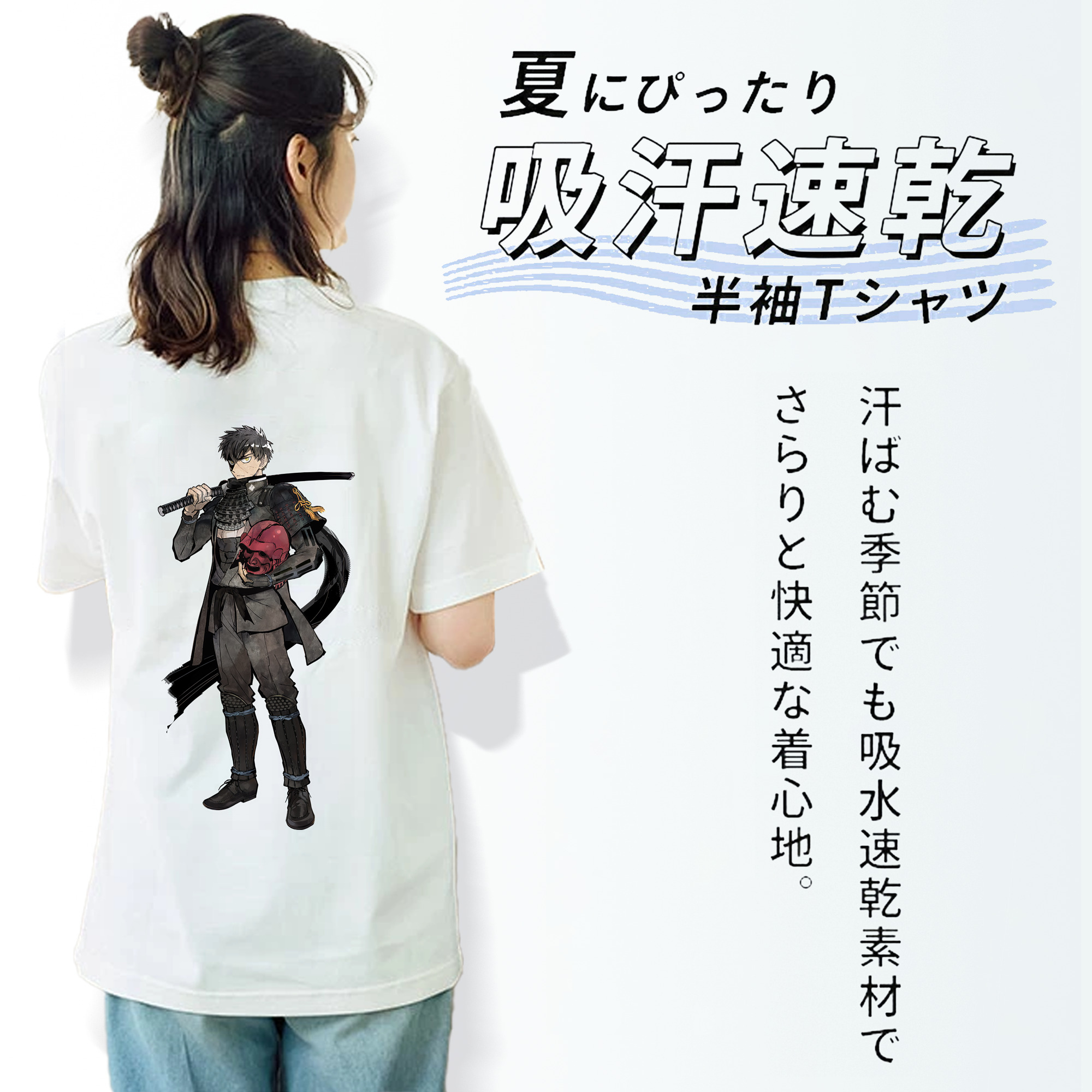 刀剣乱舞 Touken Ranbu レディース半袖Tシャツ(バックプリント)