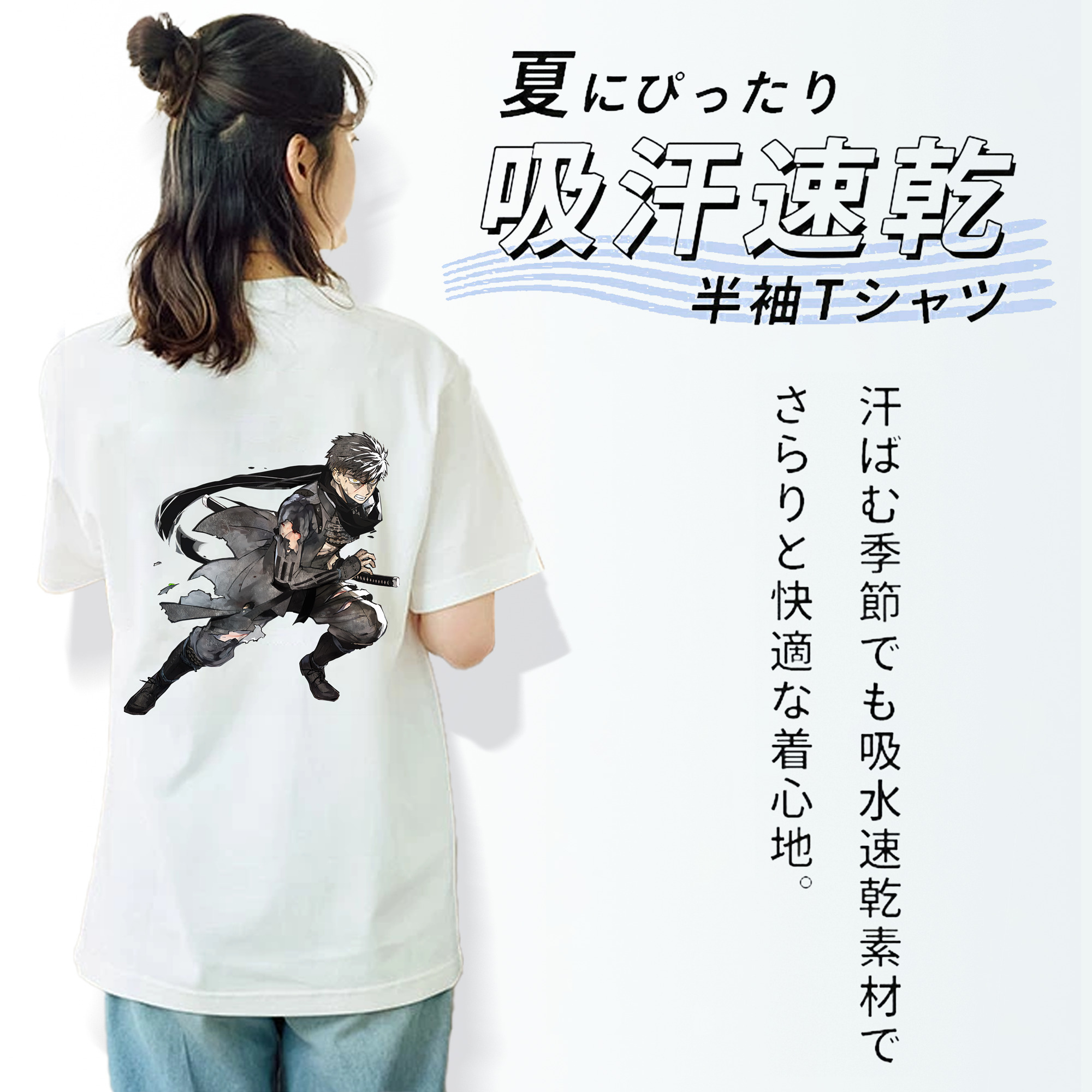 刀剣乱舞 Touken Ranbu レディース半袖Tシャツ(バックプリント)