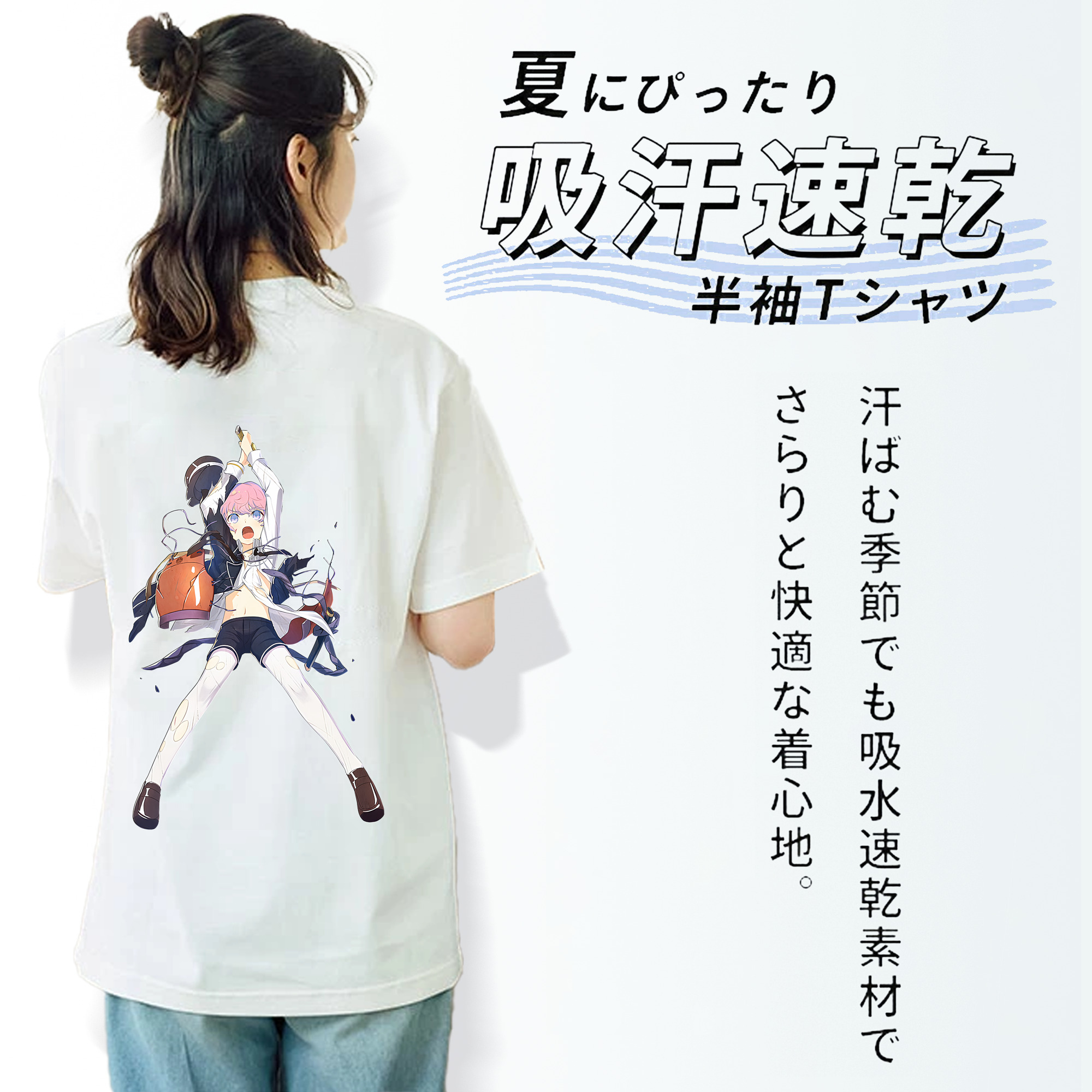 刀剣乱舞 Touken Ranbu レディース半袖Tシャツ(バックプリント)