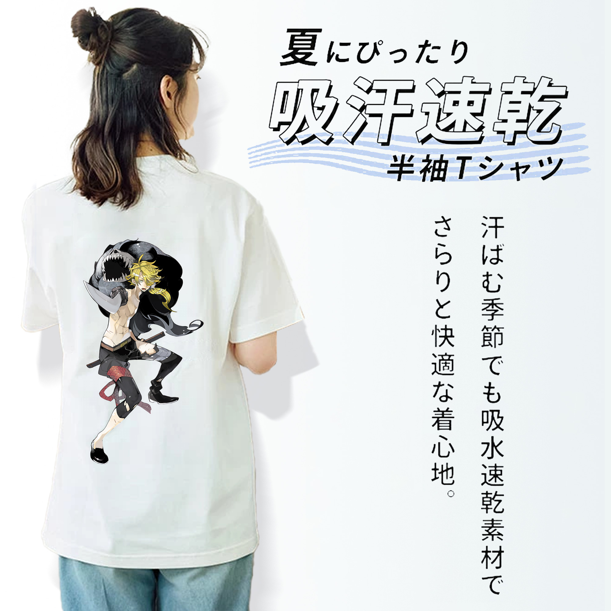 刀剣乱舞 Touken Ranbu レディース半袖Tシャツ(バックプリント)