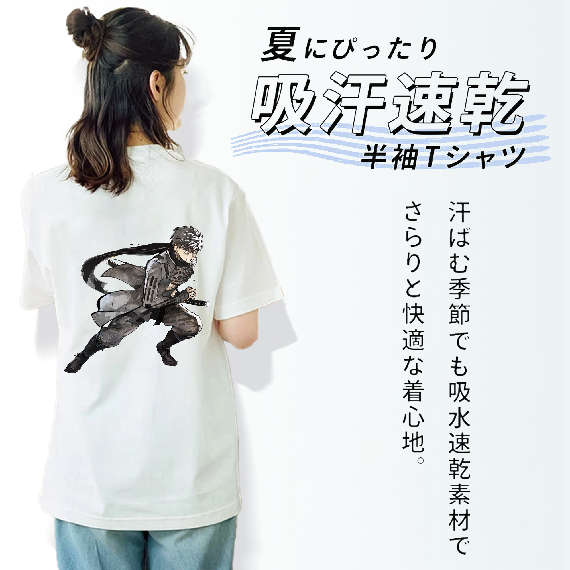 刀剣乱舞 Touken Ranbu レディース半袖Tシャツ(バックプリント)