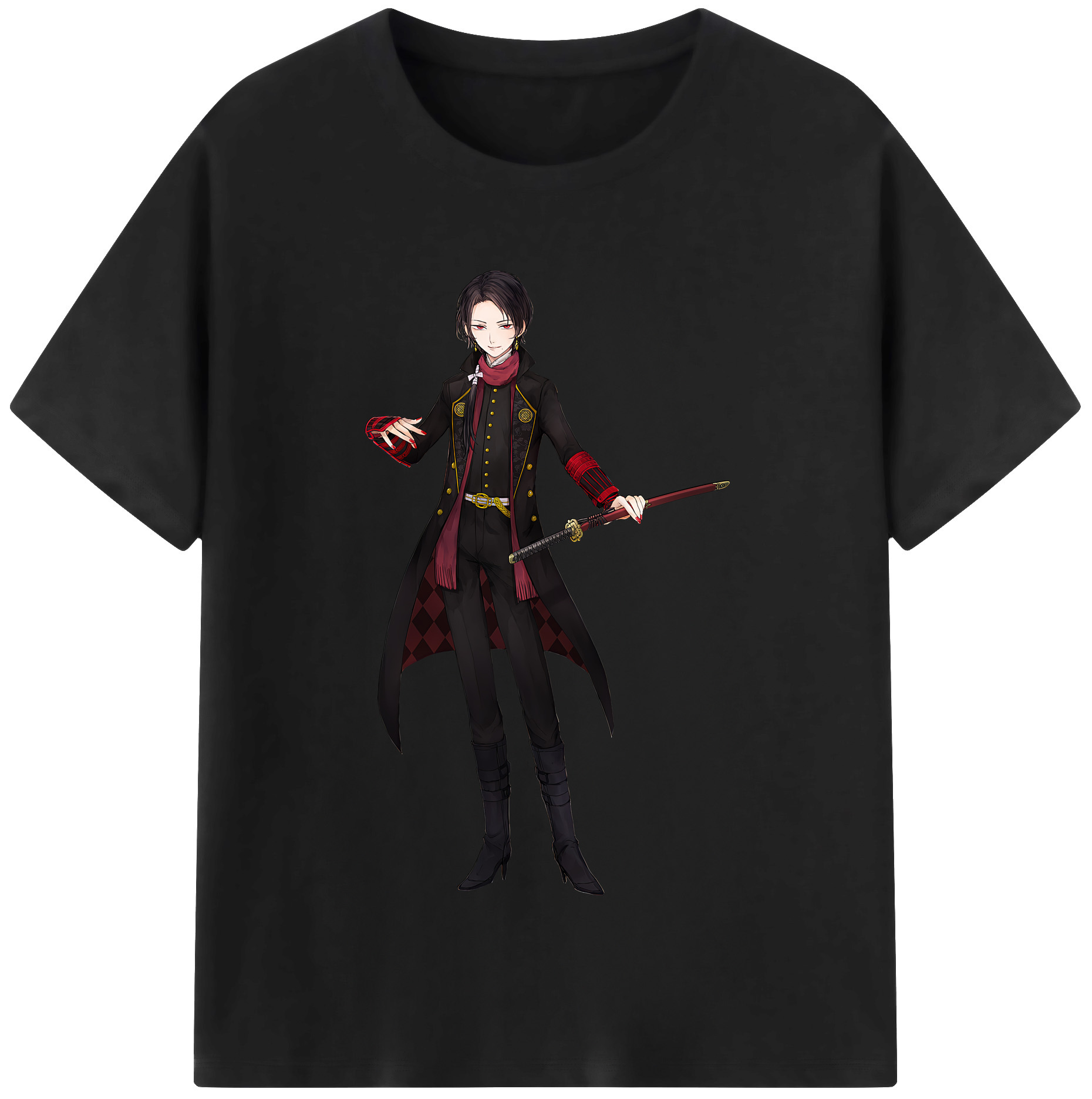 （画像用） 刀剣乱舞 Touken Ranbu レディースカジュアルプリントTシャツ（綿100％）