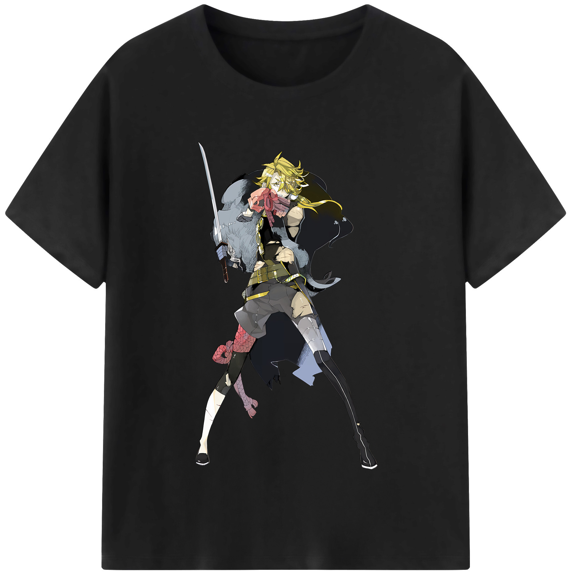 （画像用） 刀剣乱舞 Touken Ranbu レディースカジュアルプリントTシャツ（綿100％）