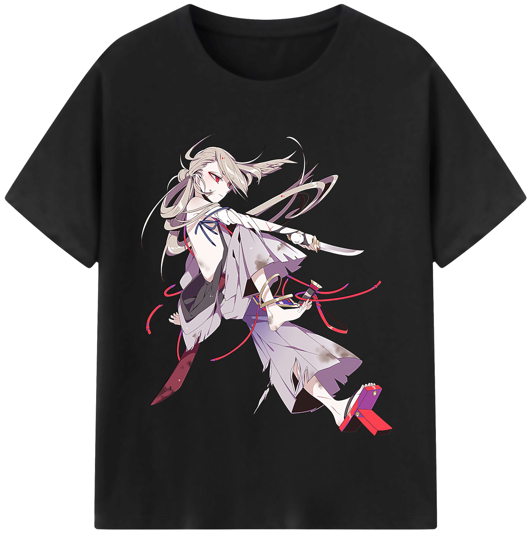 （画像用） 刀剣乱舞 Touken Ranbu レディースカジュアルプリントTシャツ（綿100％）