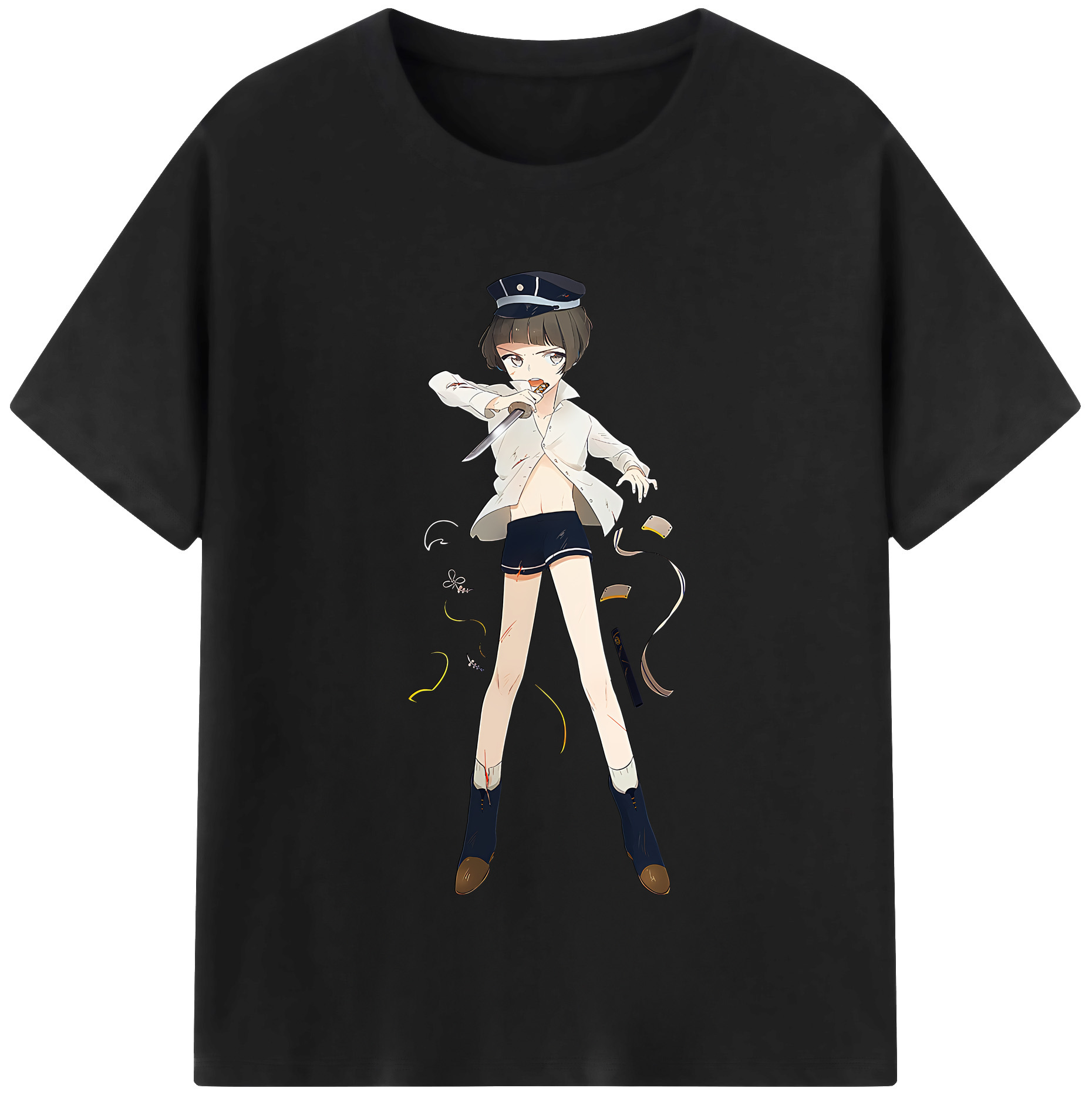 （画像用） 刀剣乱舞 Touken Ranbu レディースカジュアルプリントTシャツ（綿100％）