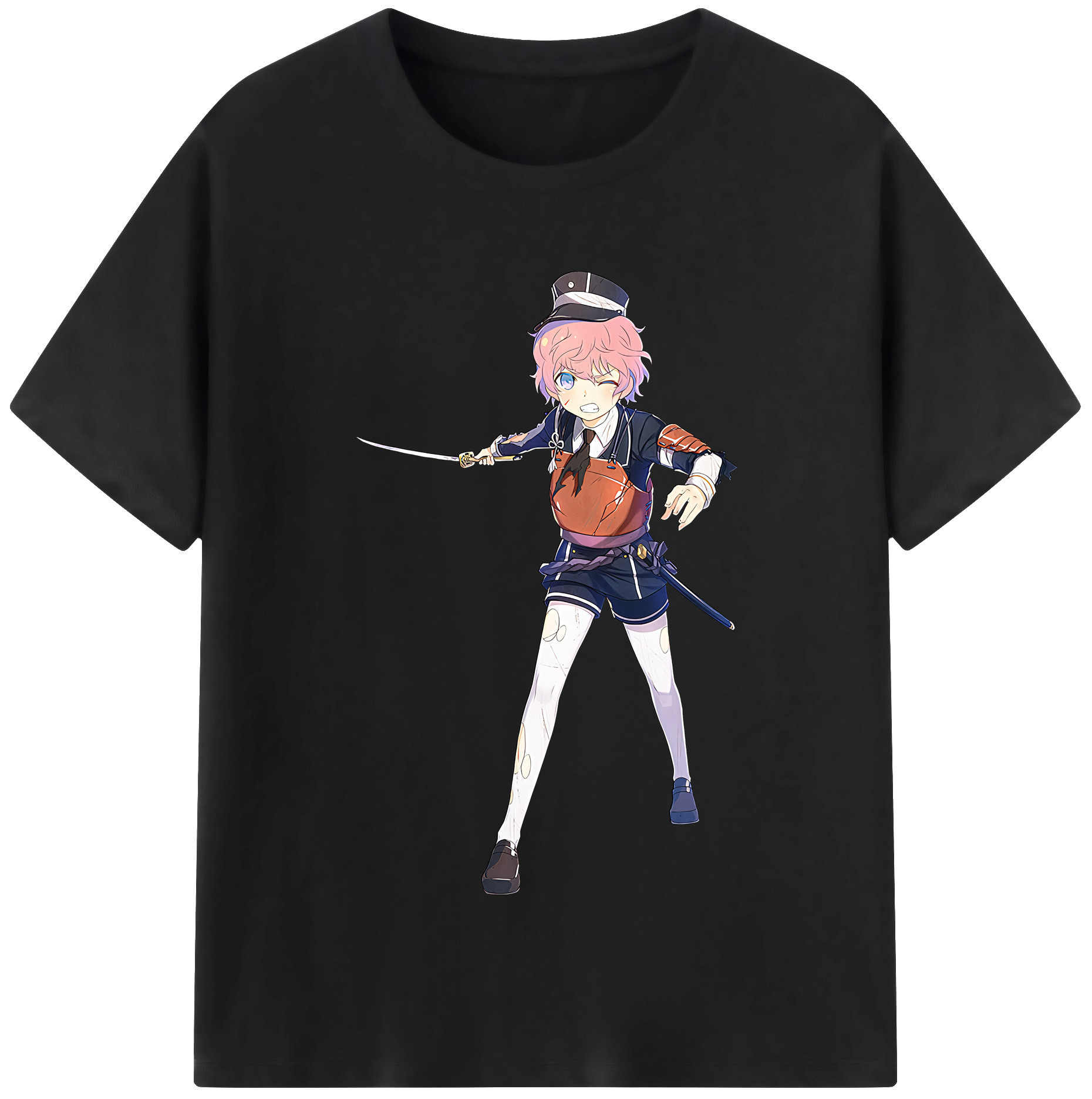（画像用） 刀剣乱舞 Touken Ranbu レディースカジュアルプリントTシャツ（綿100％）