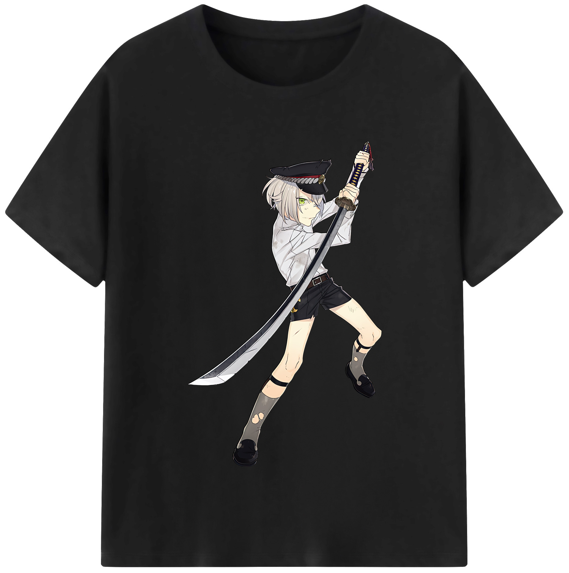（画像用） 刀剣乱舞 Touken Ranbu レディースカジュアルプリントTシャツ（綿100％）