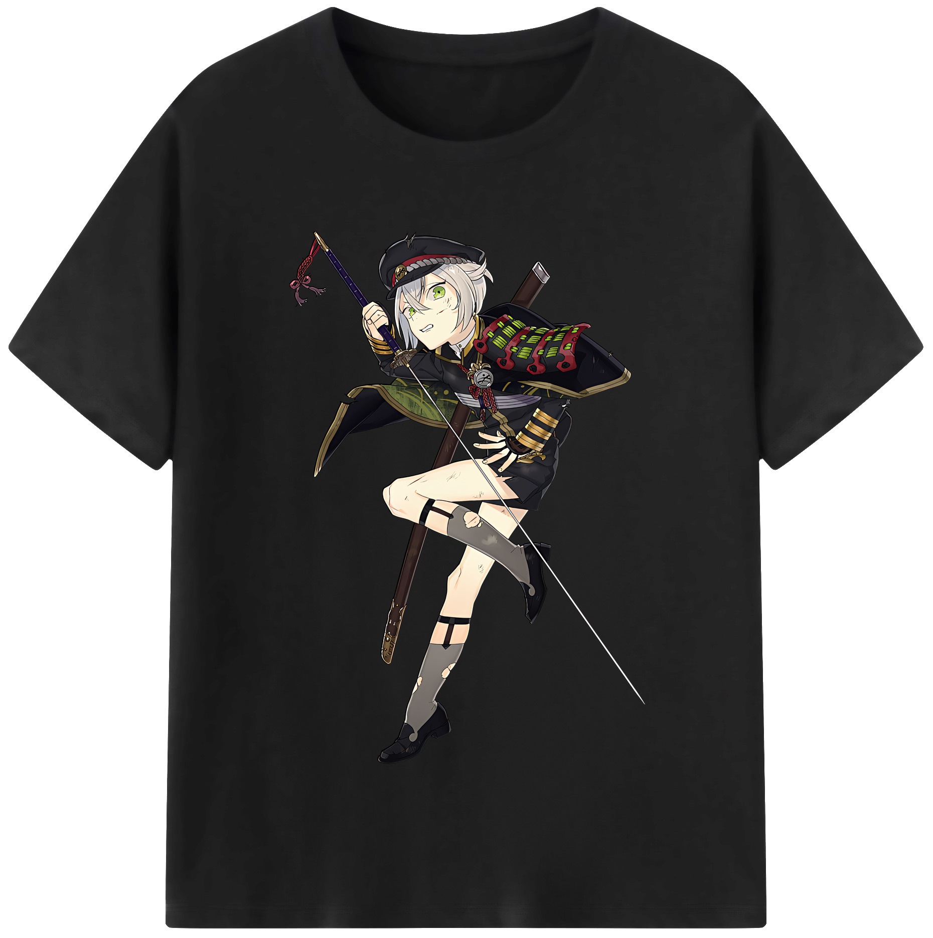 （画像用） 刀剣乱舞 Touken Ranbu レディースカジュアルプリントTシャツ（綿100％）