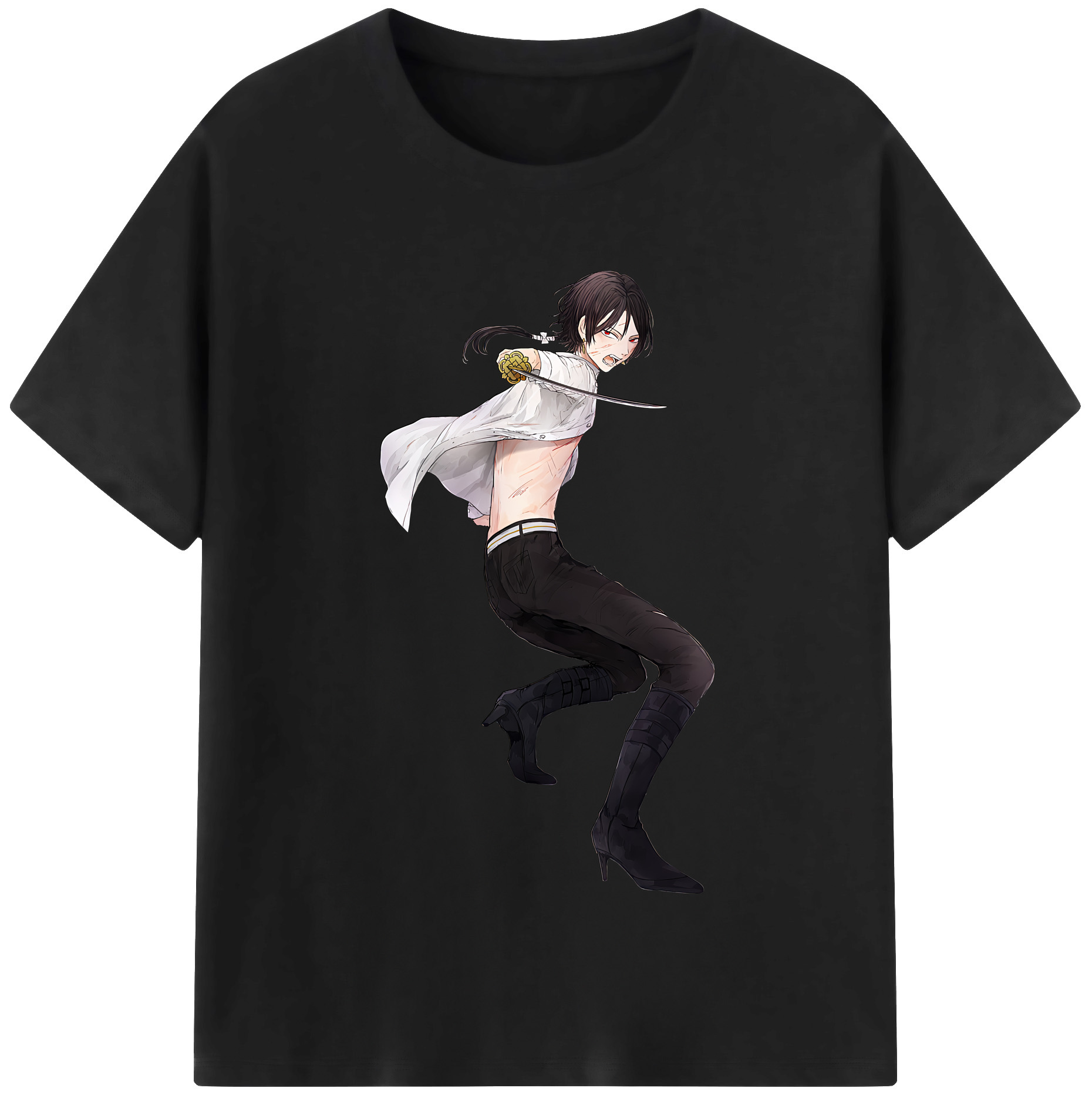 （画像用） 刀剣乱舞 Touken Ranbu レディースカジュアルプリントTシャツ（綿100％）