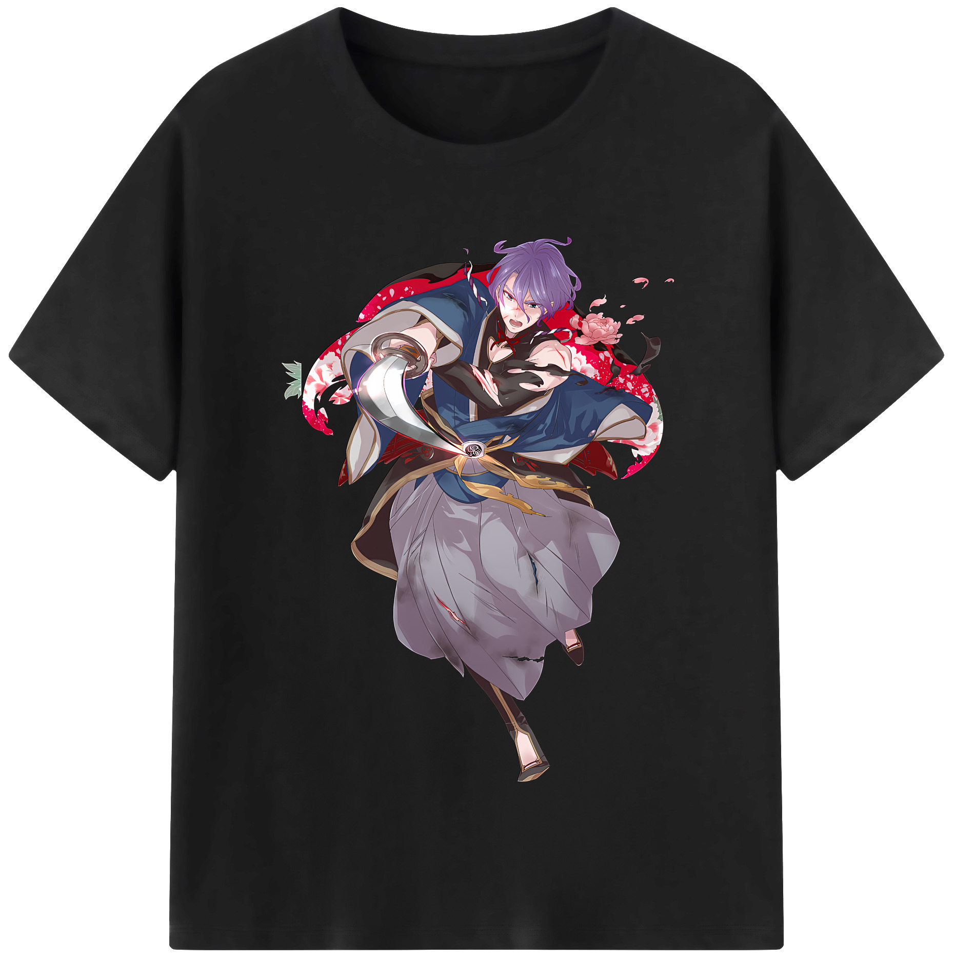 （画像用） 刀剣乱舞 Touken Ranbu レディースカジュアルプリントTシャツ（綿100％）