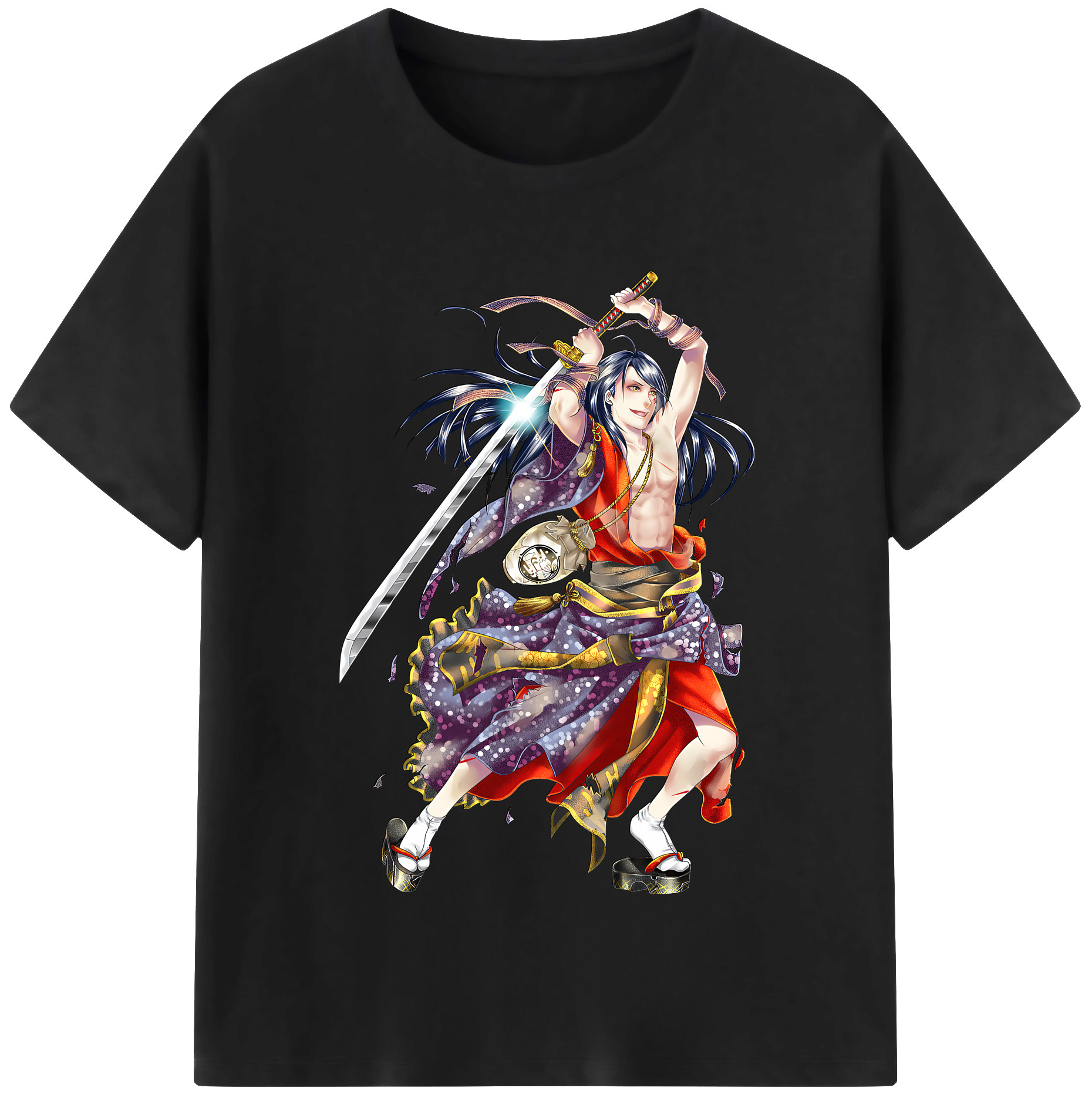 （画像用） 刀剣乱舞 Touken Ranbu レディースカジュアルプリントTシャツ（綿100％）