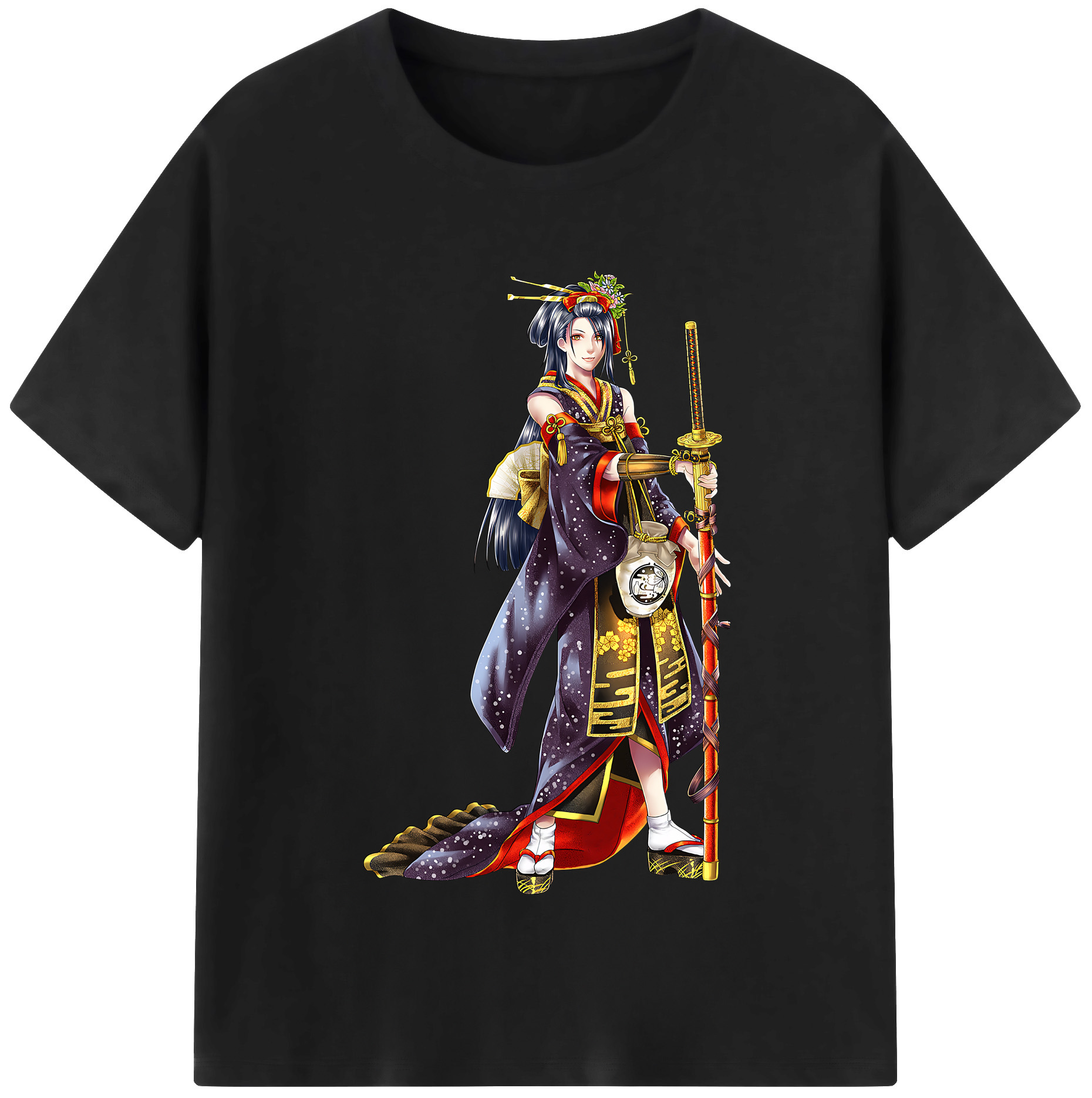 （画像用） 刀剣乱舞 Touken Ranbu レディースカジュアルプリントTシャツ（綿100％）