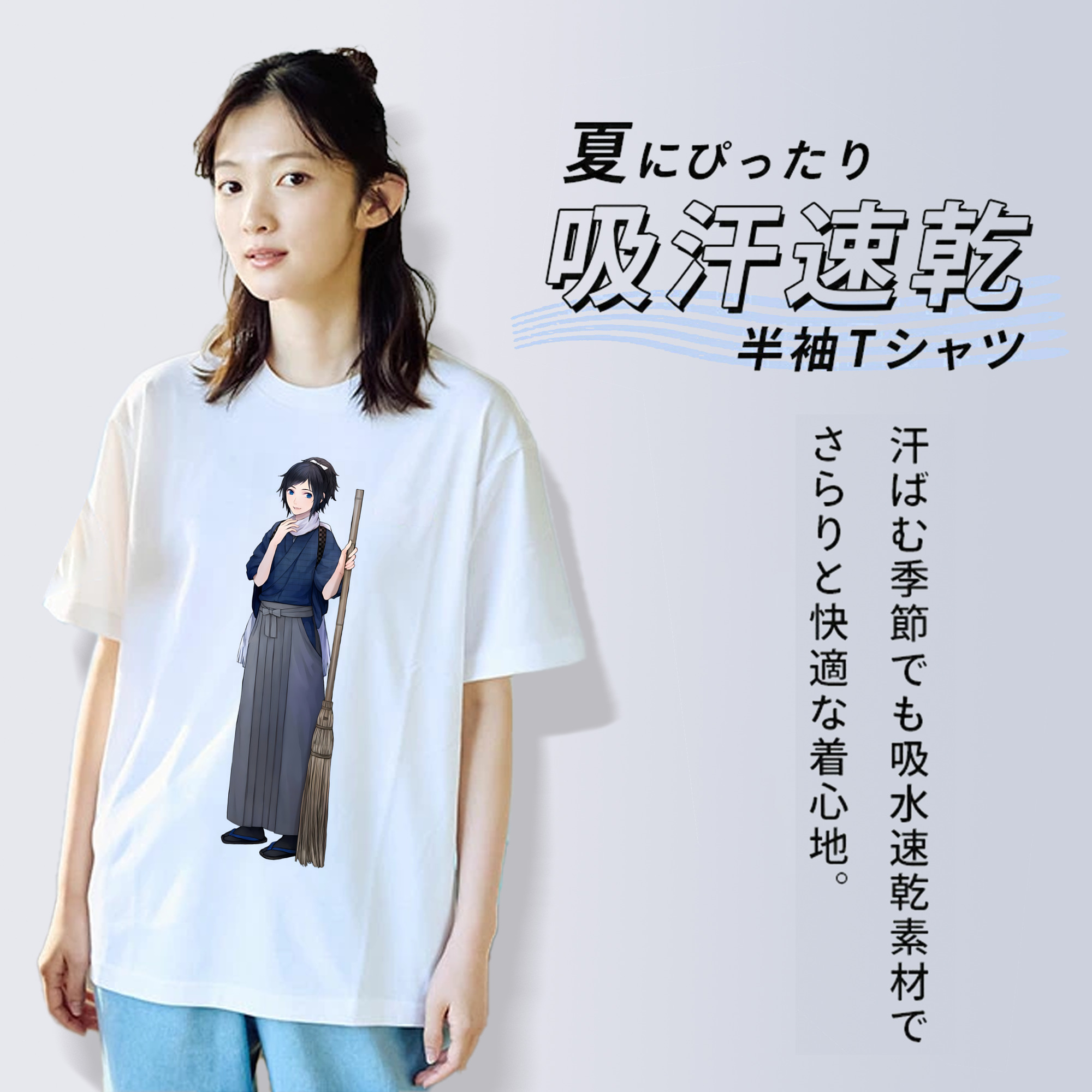 刀剣乱舞 Touken Ranbu レディースカジュアルプリントTシャツ（綿100％）