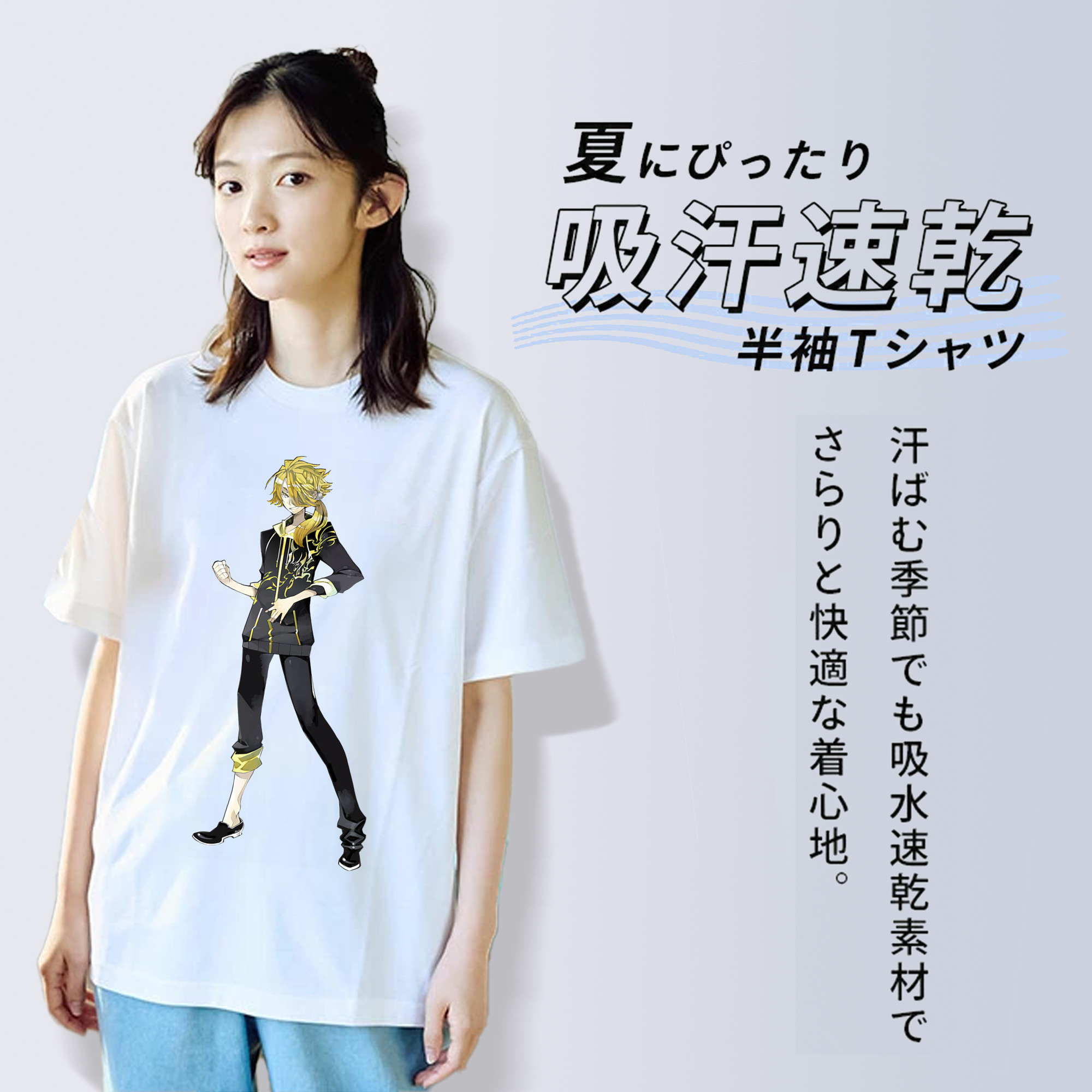 刀剣乱舞 Touken Ranbu レディースカジュアルプリントTシャツ（綿100％）