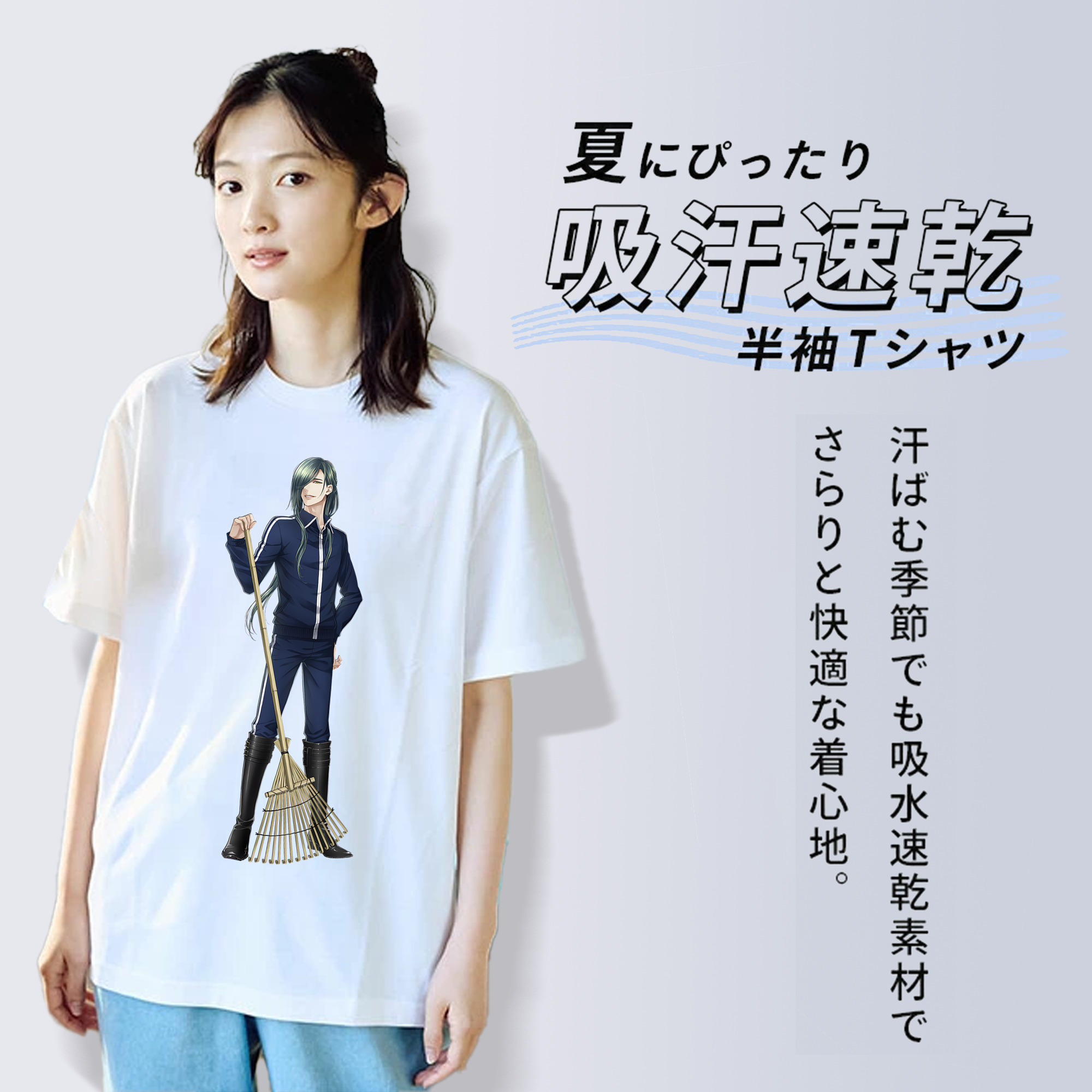 刀剣乱舞 Touken Ranbu レディースカジュアルプリントTシャツ（綿100％）