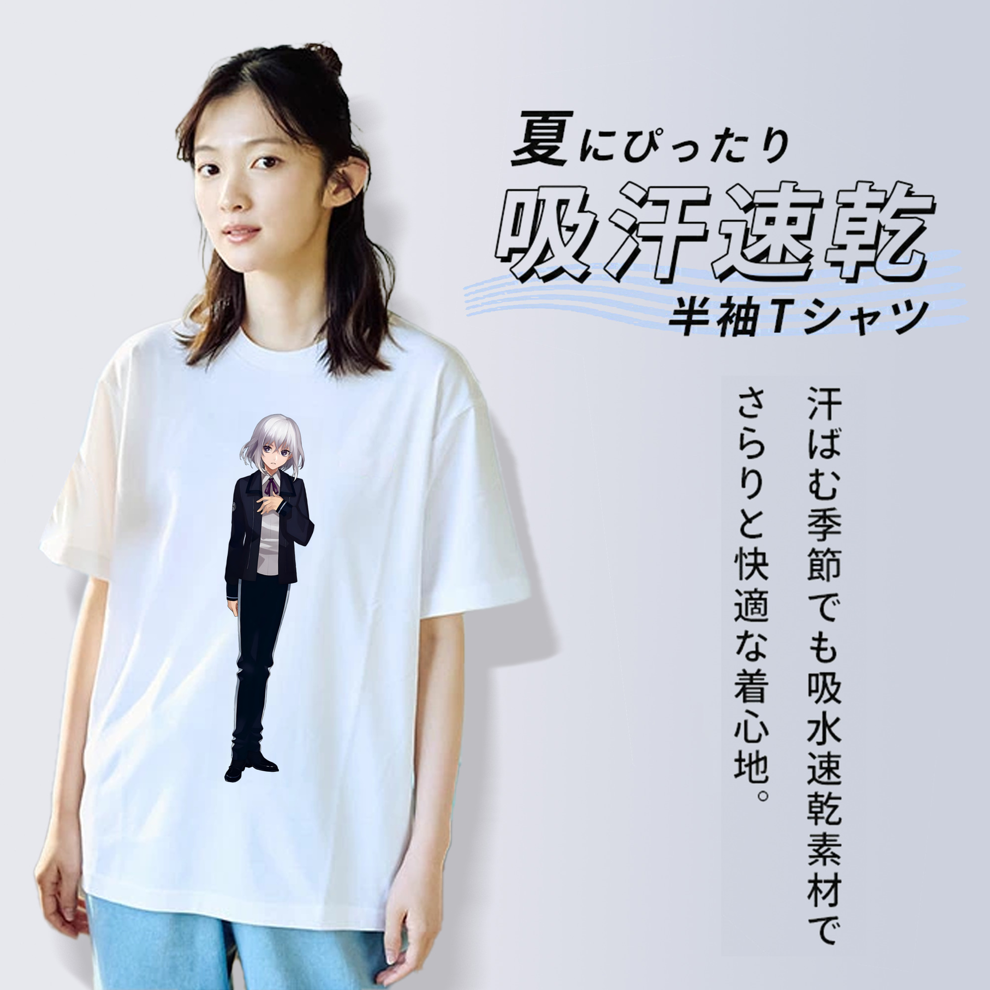 刀剣乱舞 Touken Ranbu レディースカジュアルプリントTシャツ（綿100％）