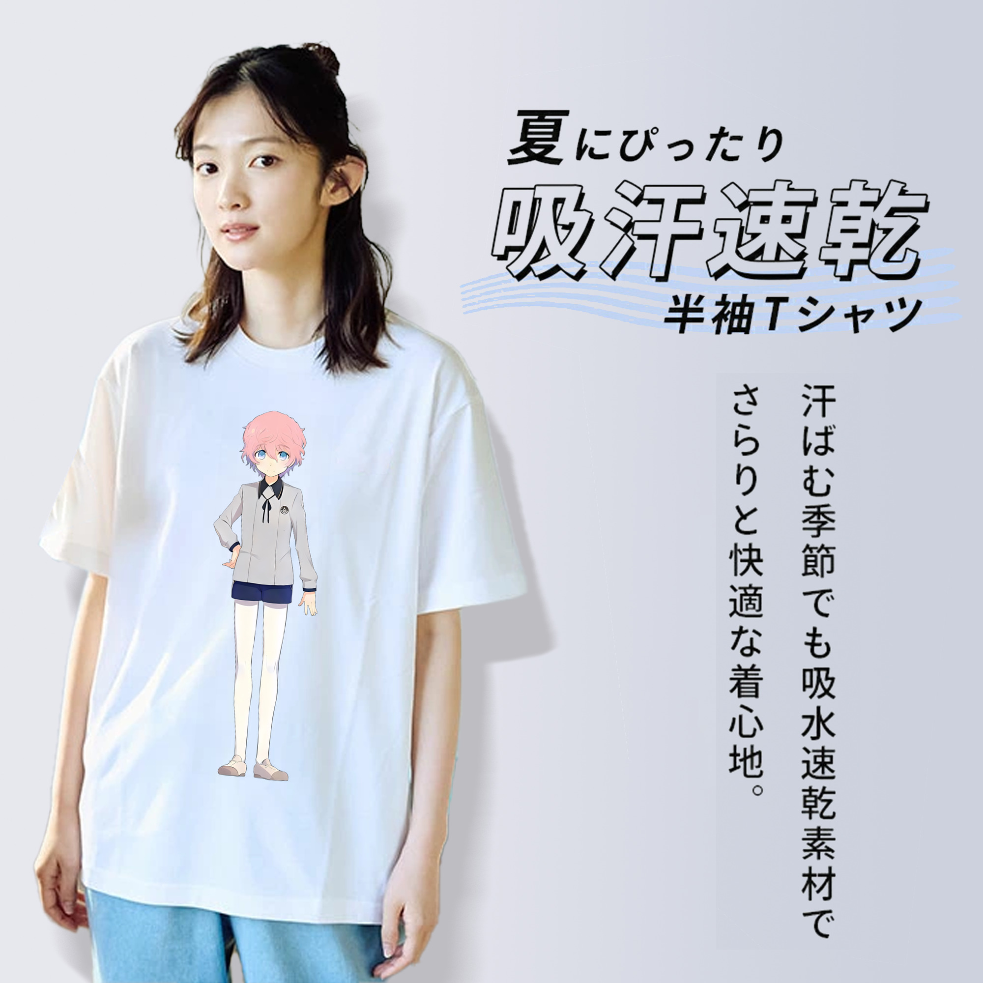 刀剣乱舞 Touken Ranbu レディースカジュアルプリントTシャツ（綿100％）