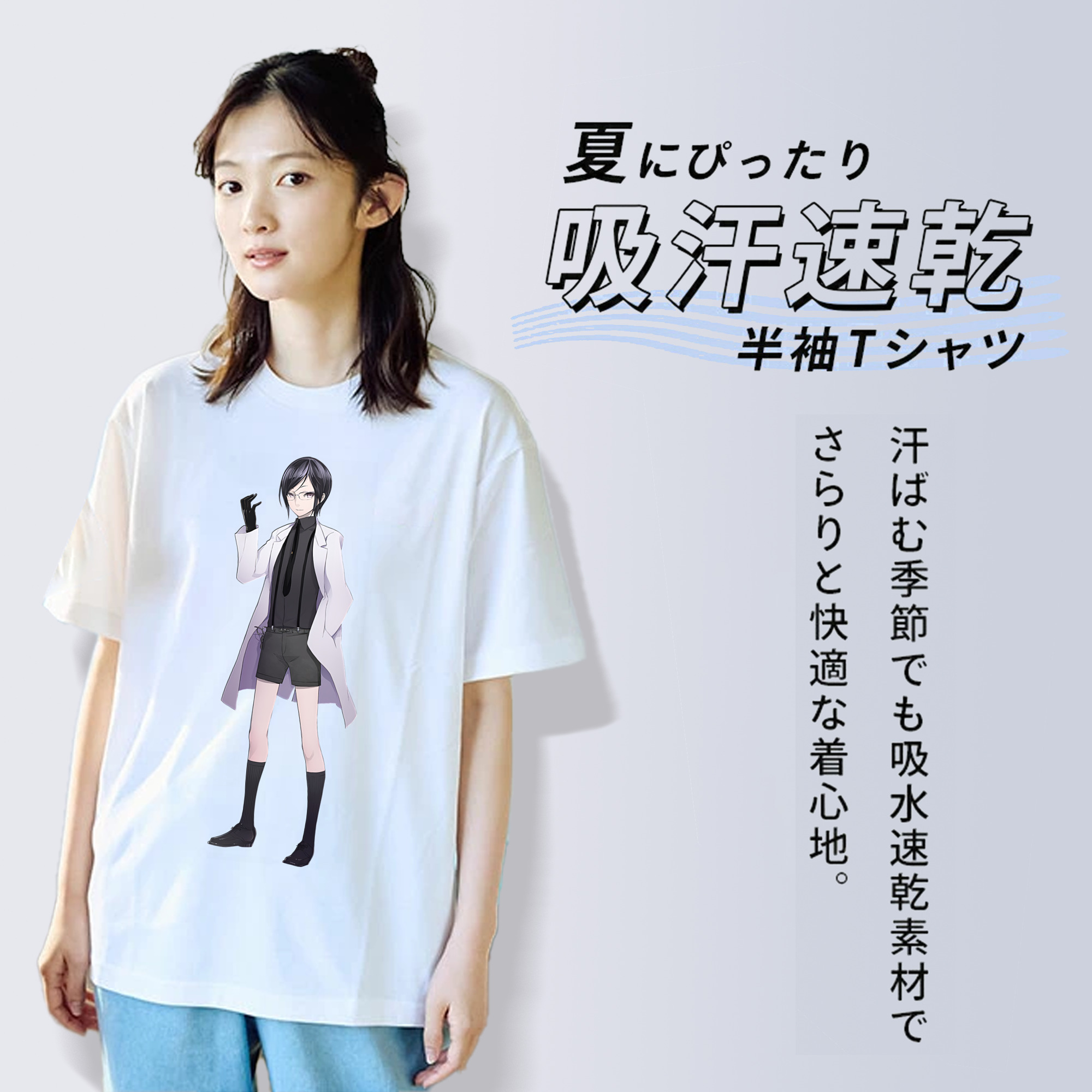 刀剣乱舞 Touken Ranbu レディースカジュアルプリントTシャツ（綿100％）