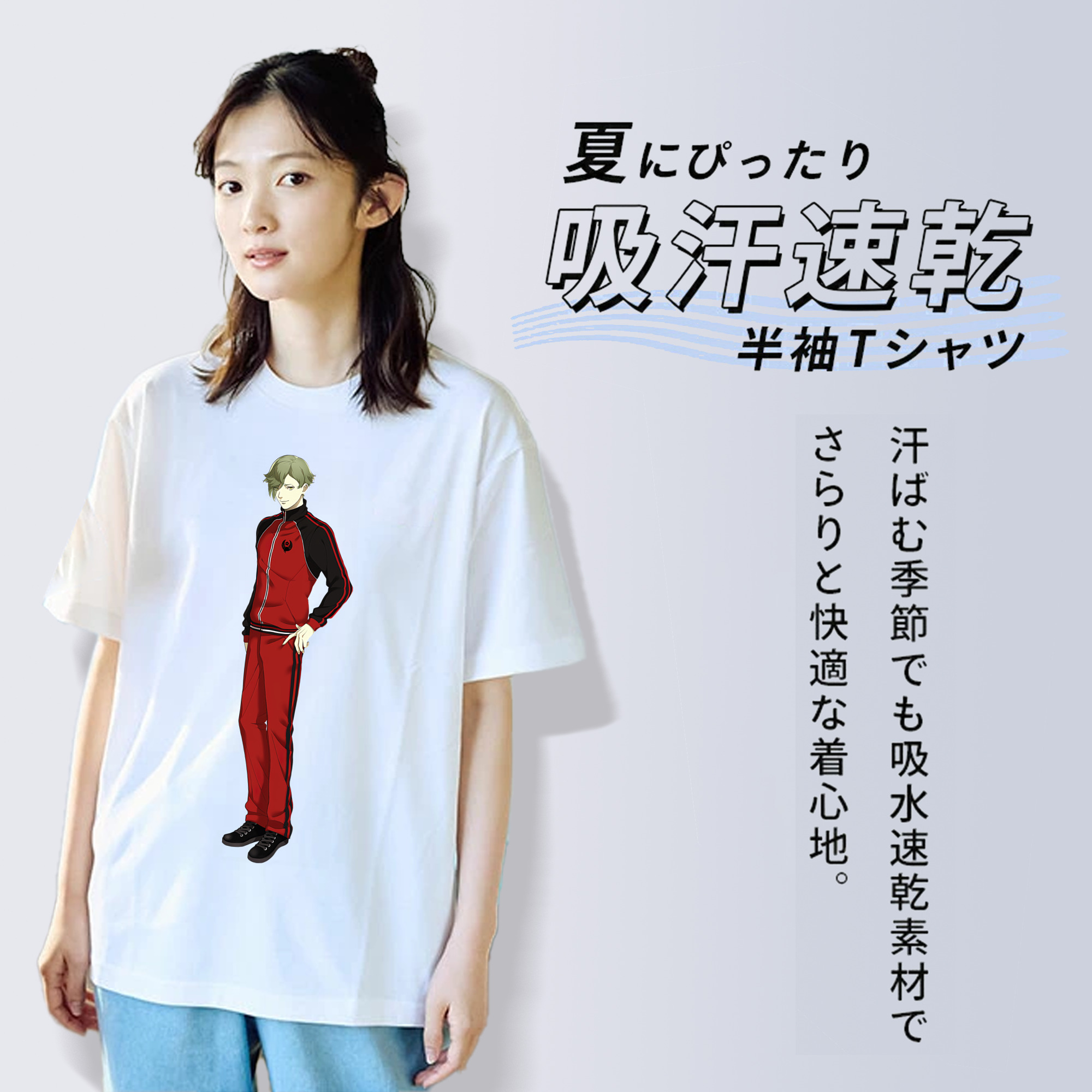 刀剣乱舞 Touken Ranbu レディースカジュアルプリントTシャツ（綿100％）