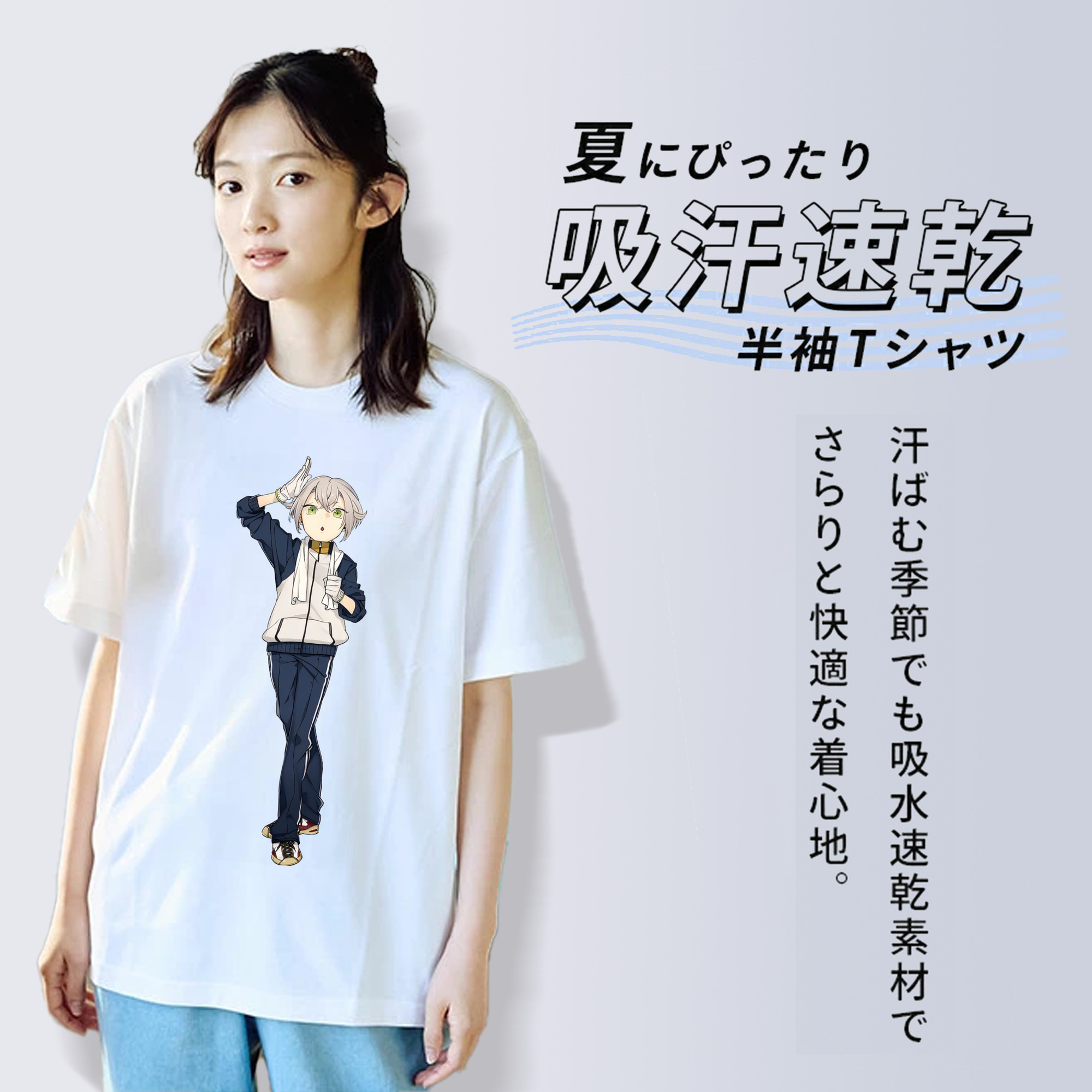 刀剣乱舞 Touken Ranbu レディースカジュアルプリントTシャツ（綿100％）