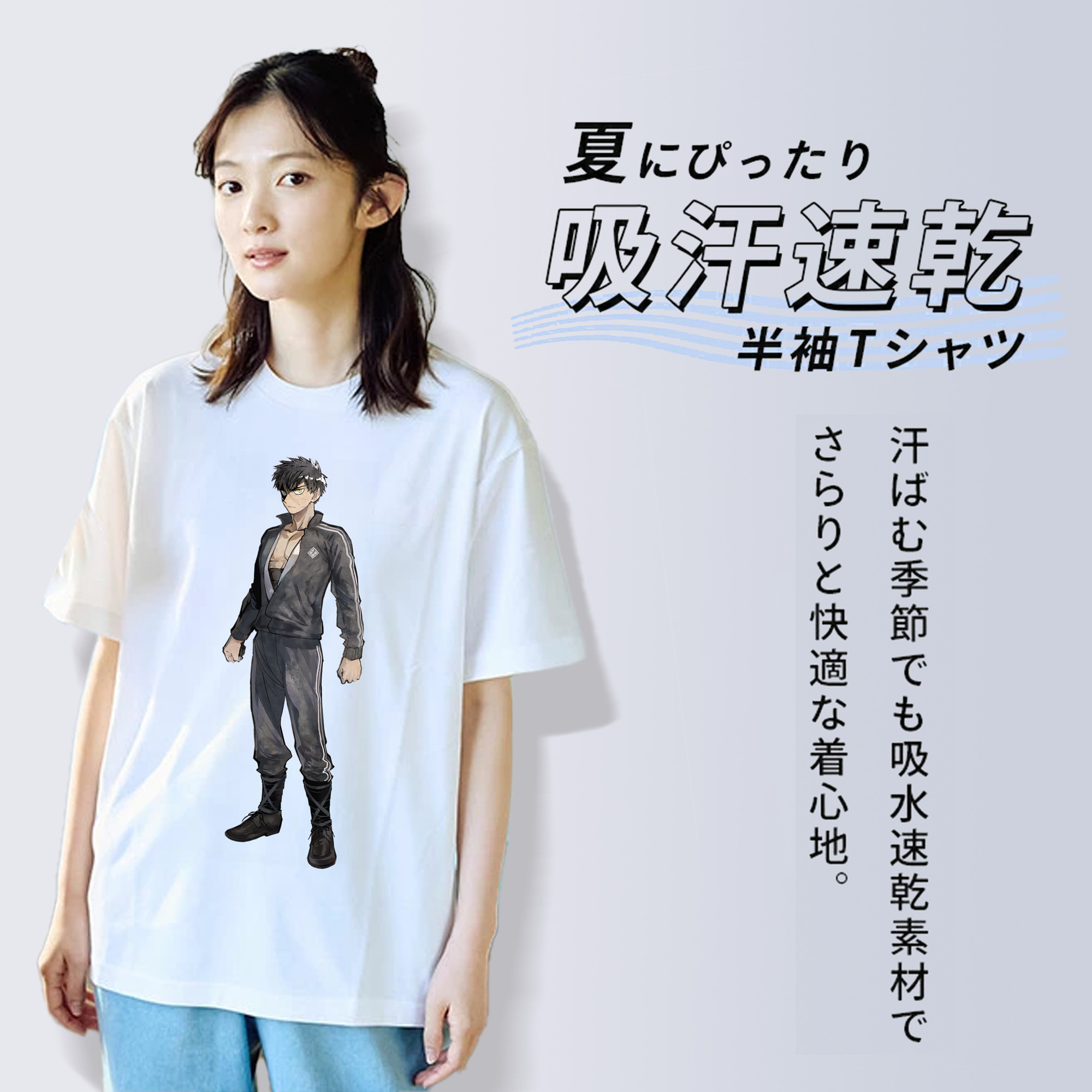 刀剣乱舞 Touken Ranbu レディースカジュアルプリントTシャツ（綿100％）