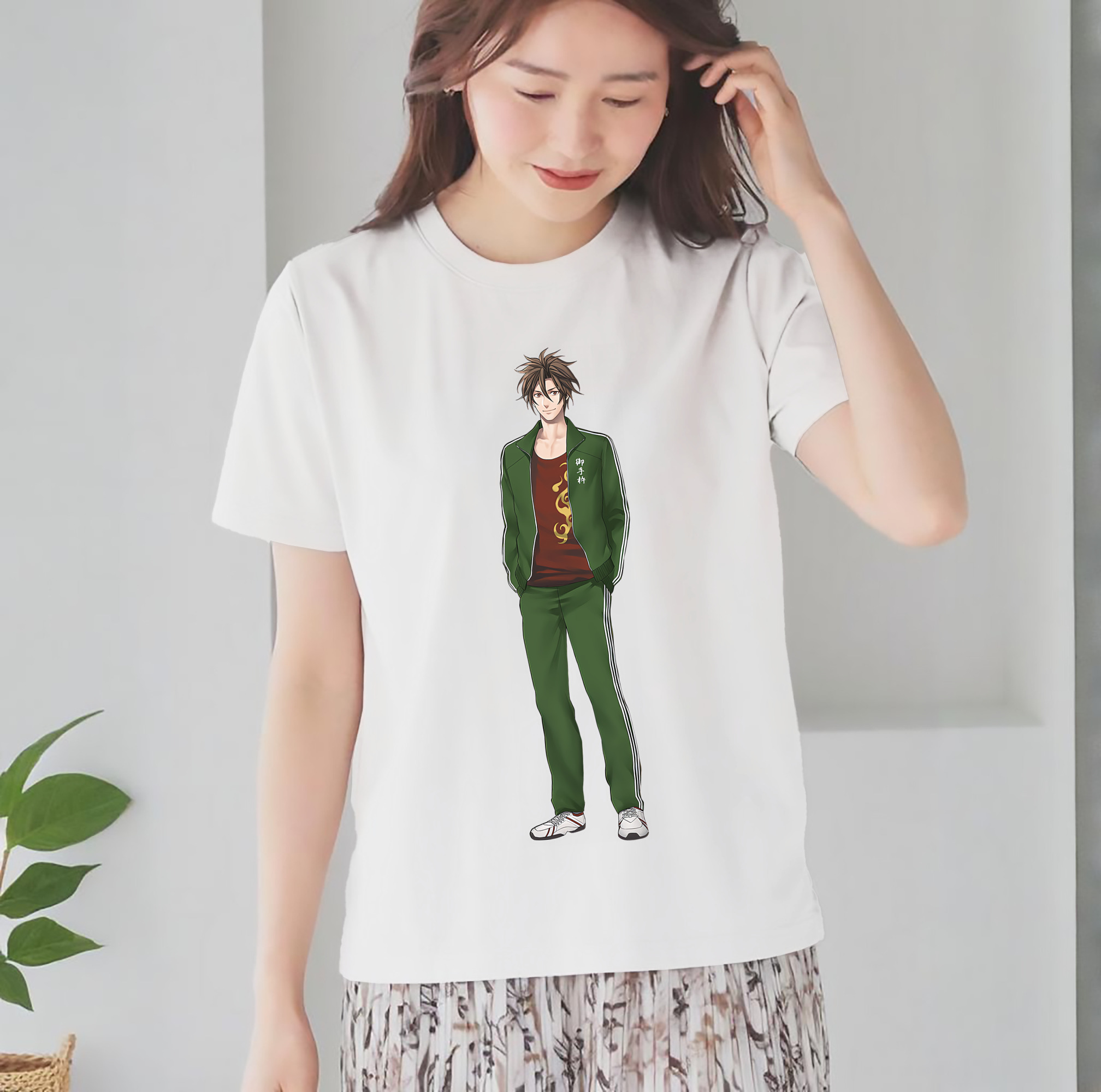 刀剣乱舞 Touken Ranbu レディースカジュアルプリントTシャツ（綿100％）