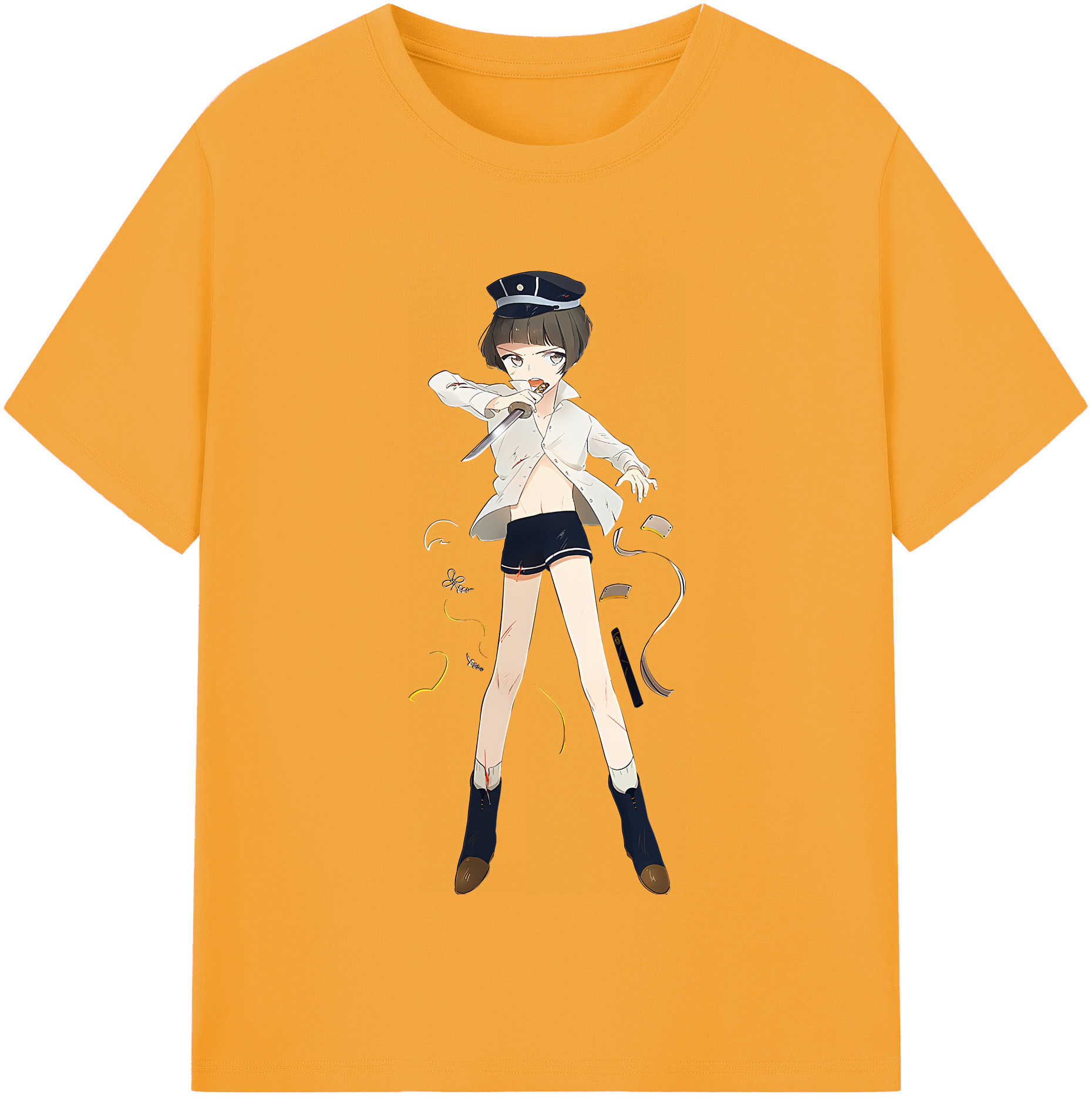 （画像用） 刀剣乱舞 Touken Ranbu レディースカジュアルプリントTシャツ（綿100％）