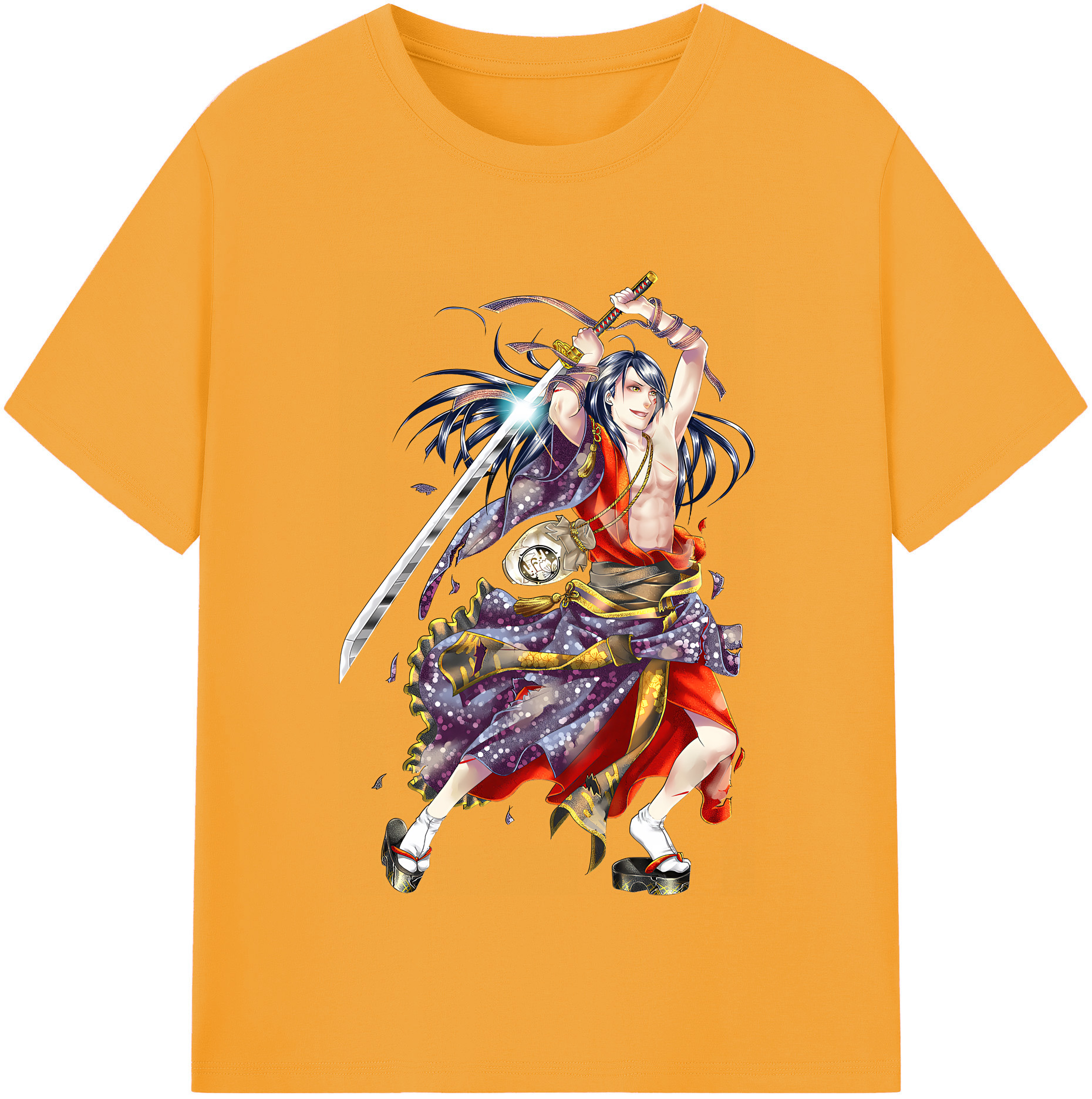 （画像用） 刀剣乱舞 Touken Ranbu レディースカジュアルプリントTシャツ（綿100％）