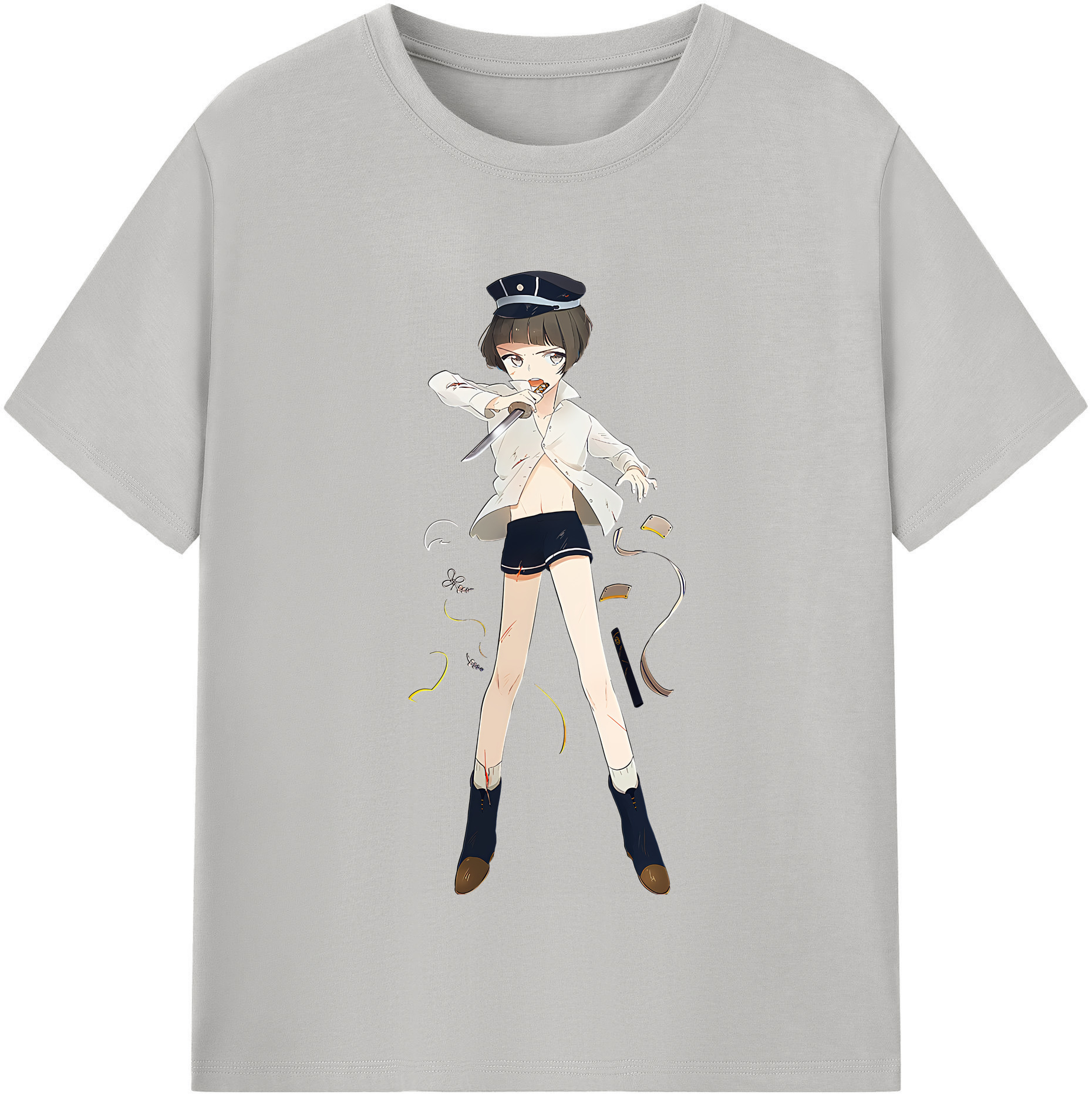 （画像用） 刀剣乱舞 Touken Ranbu レディースカジュアルプリントTシャツ（綿100％）