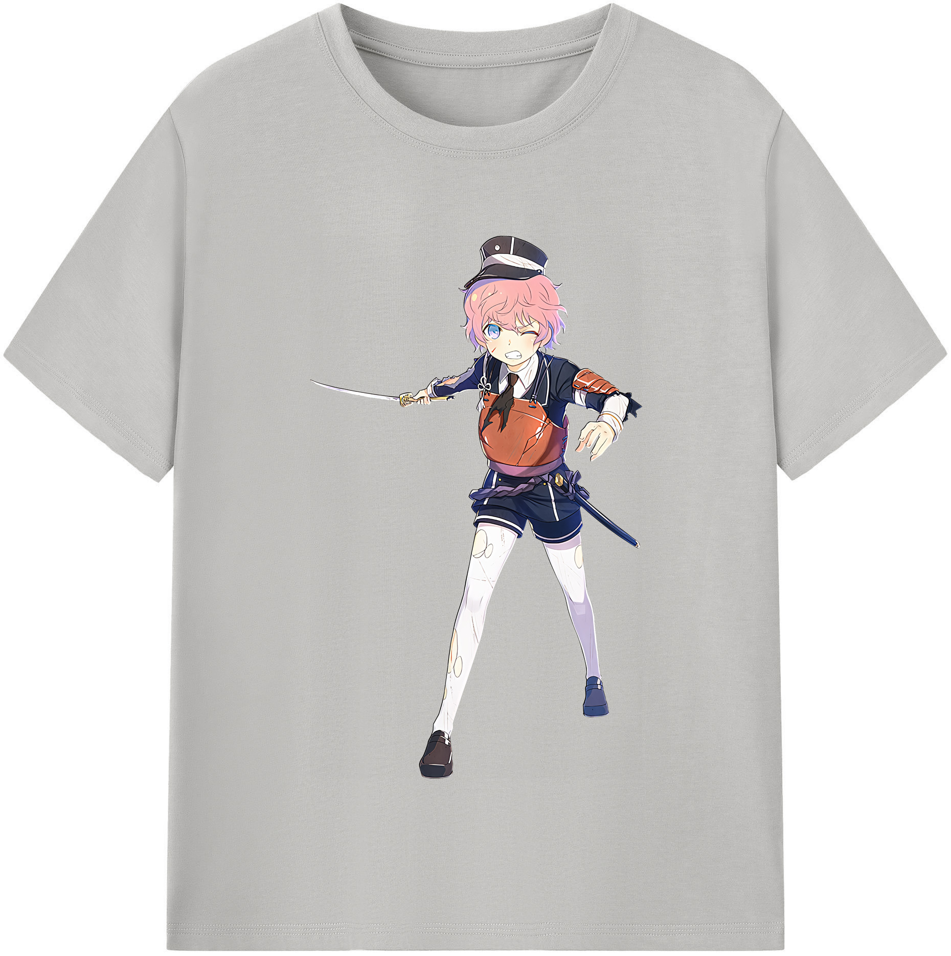 （画像用） 刀剣乱舞 Touken Ranbu レディースカジュアルプリントTシャツ（綿100％）