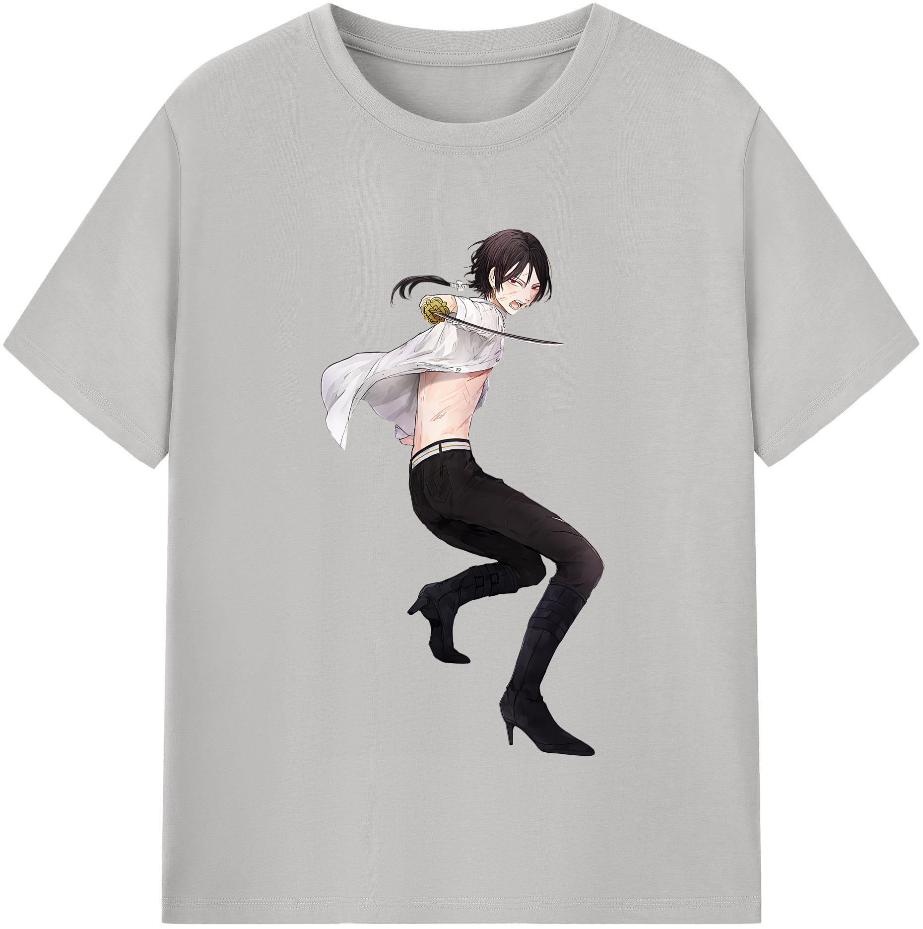（画像用） 刀剣乱舞 Touken Ranbu レディースカジュアルプリントTシャツ（綿100％）