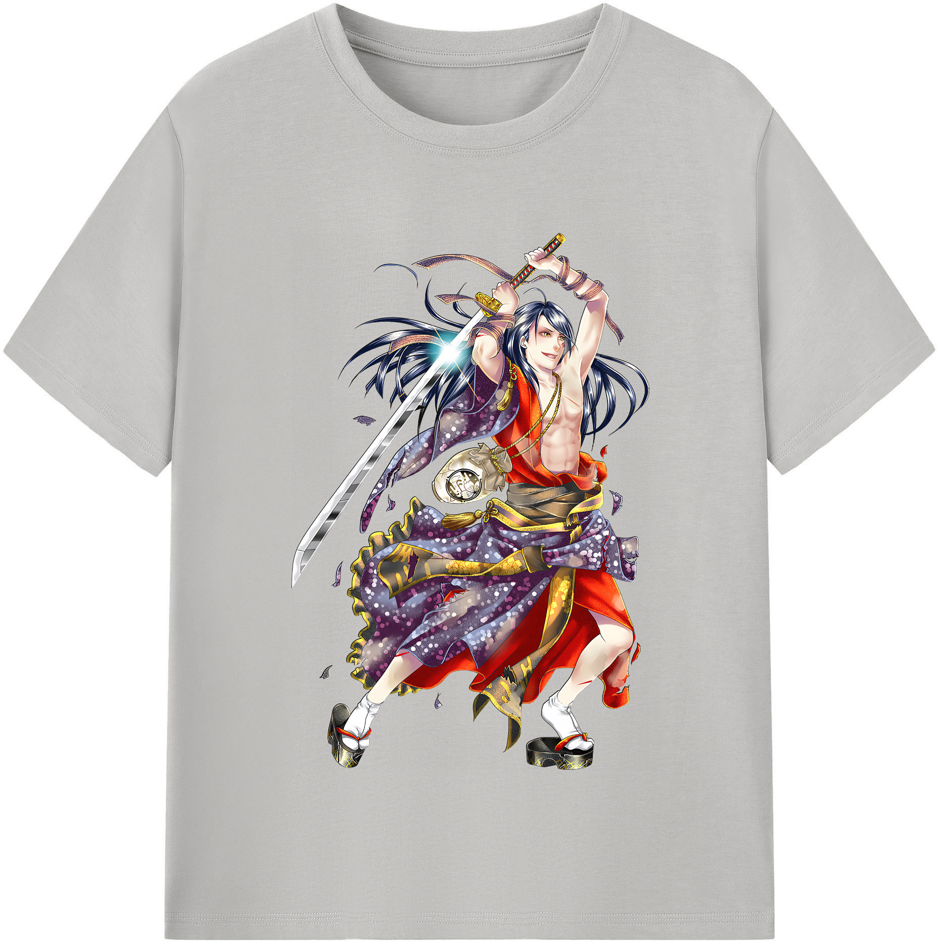 （画像用） 刀剣乱舞 Touken Ranbu レディースカジュアルプリントTシャツ（綿100％）