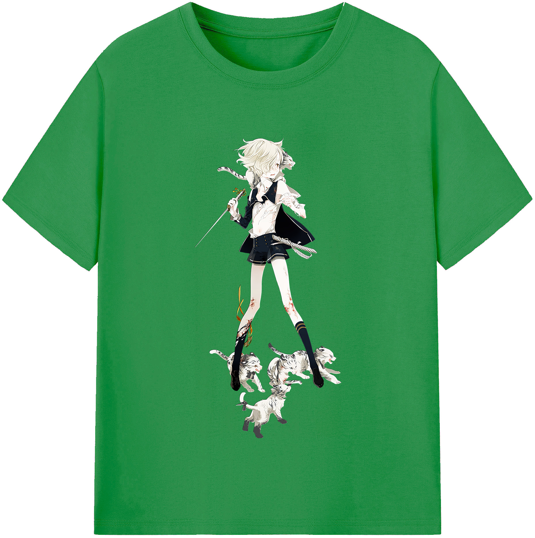 （画像用） 刀剣乱舞 Touken Ranbu レディースカジュアルプリントTシャツ（綿100％）