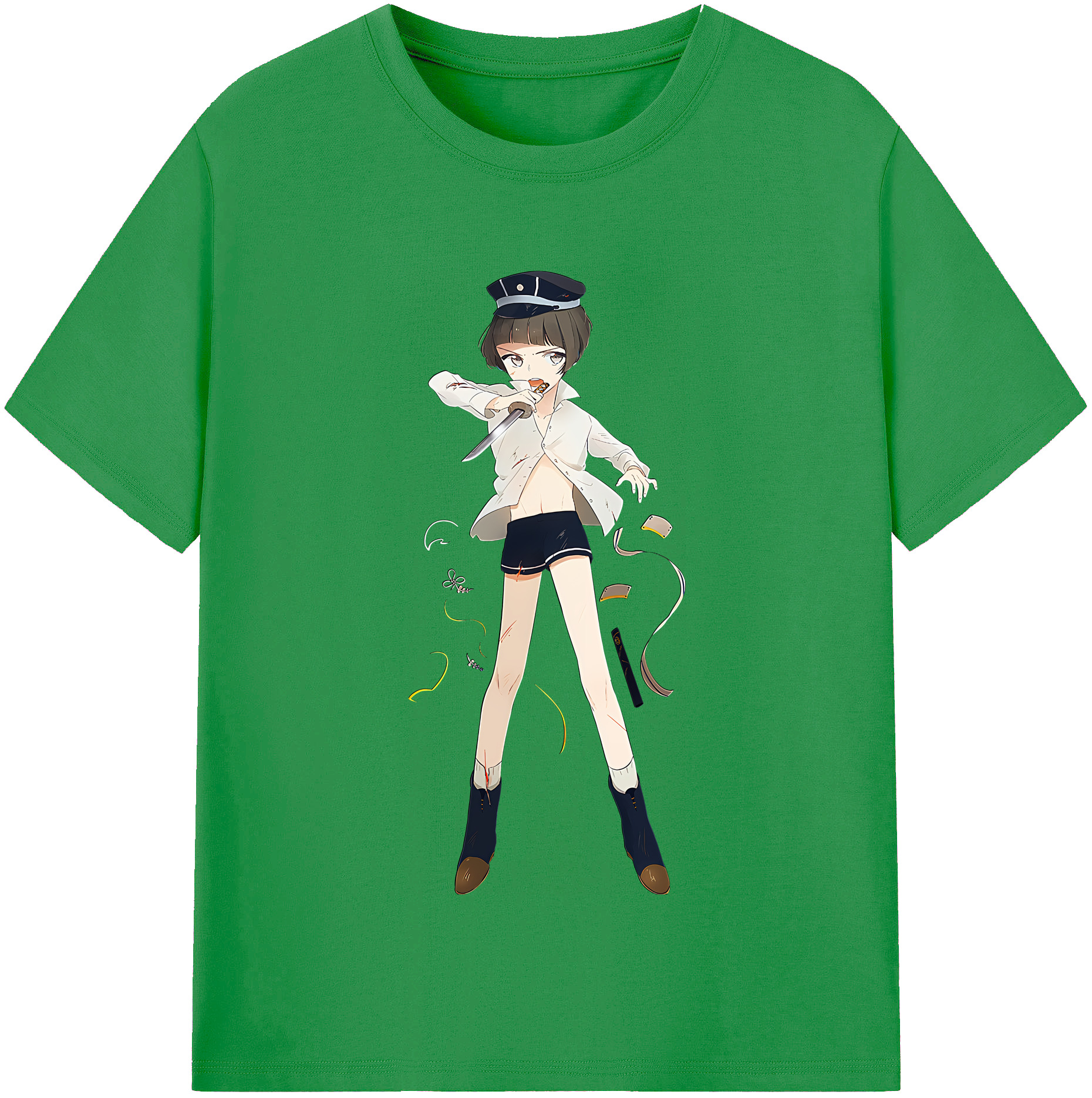 （画像用） 刀剣乱舞 Touken Ranbu レディースカジュアルプリントTシャツ（綿100％）